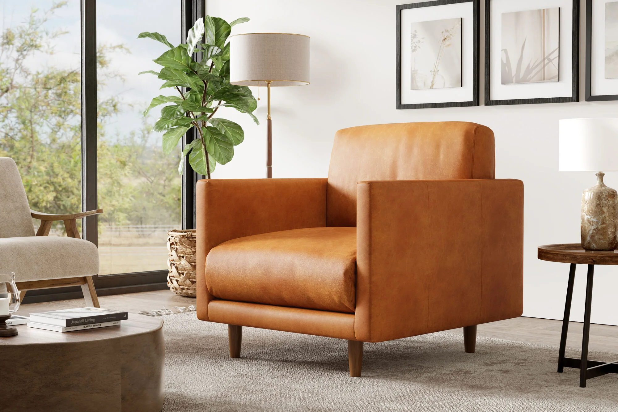 Toulon Leather Accent Chair - Image 4