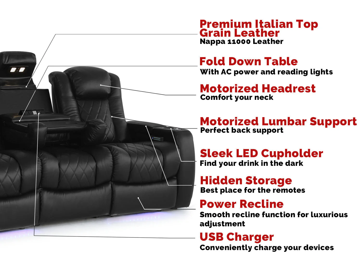 Tuscany Console Original Home Theater Lounge - Image 13