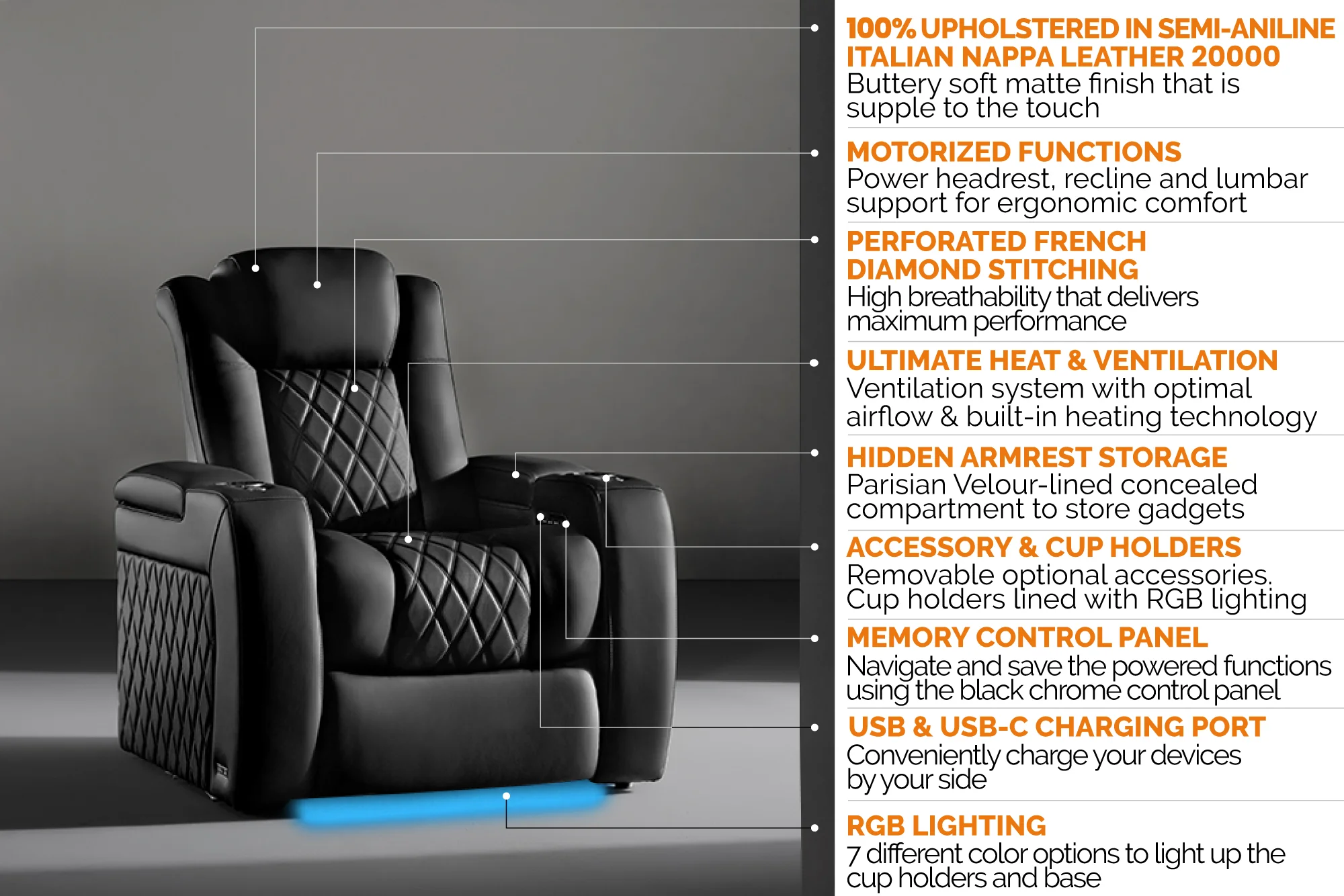 Tuscany Ultimate Heat & Ventilation Home Theater Lounge - Image 18