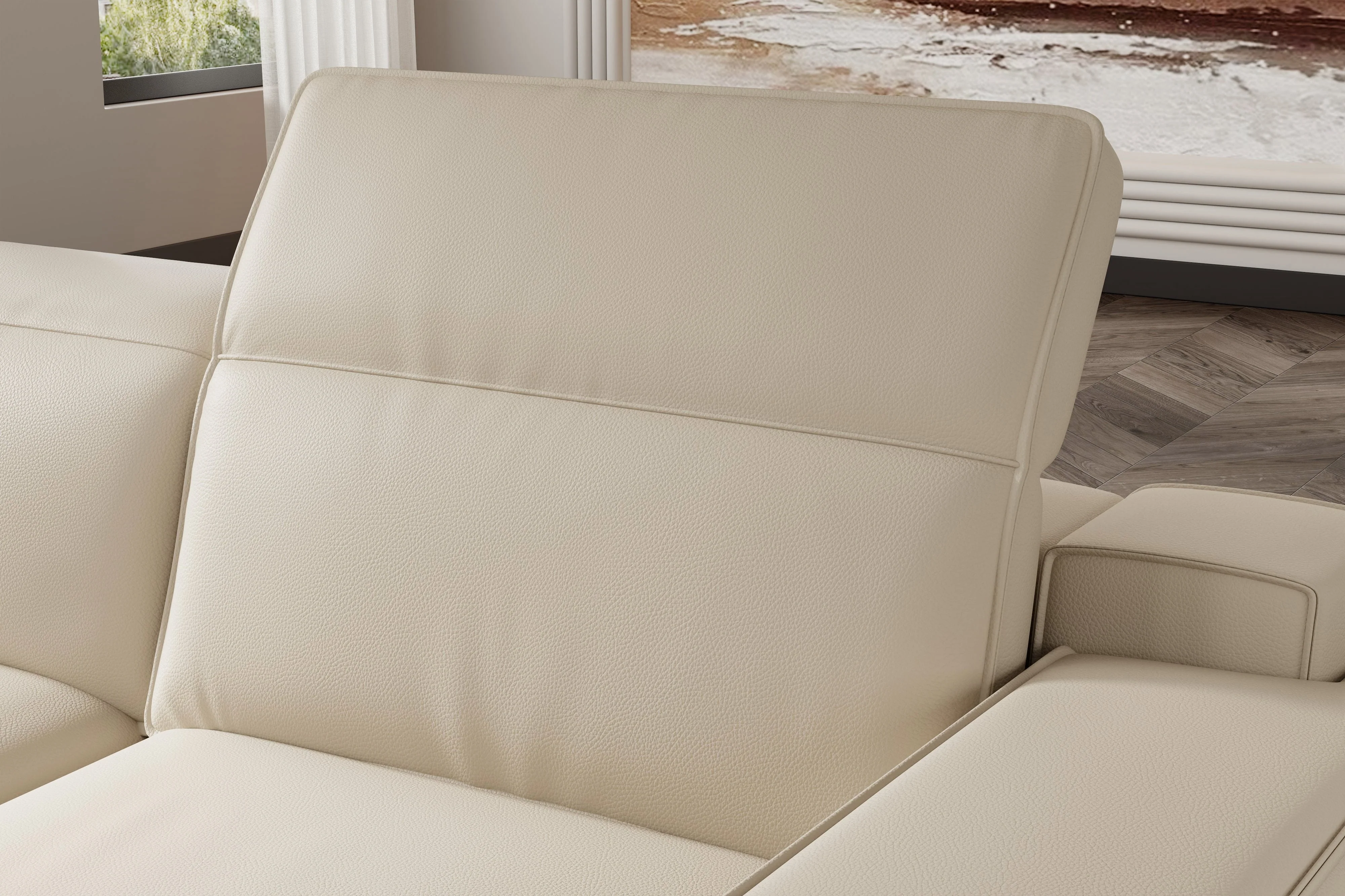 Valentina Leather Corner Recliner Sectional - Image 13