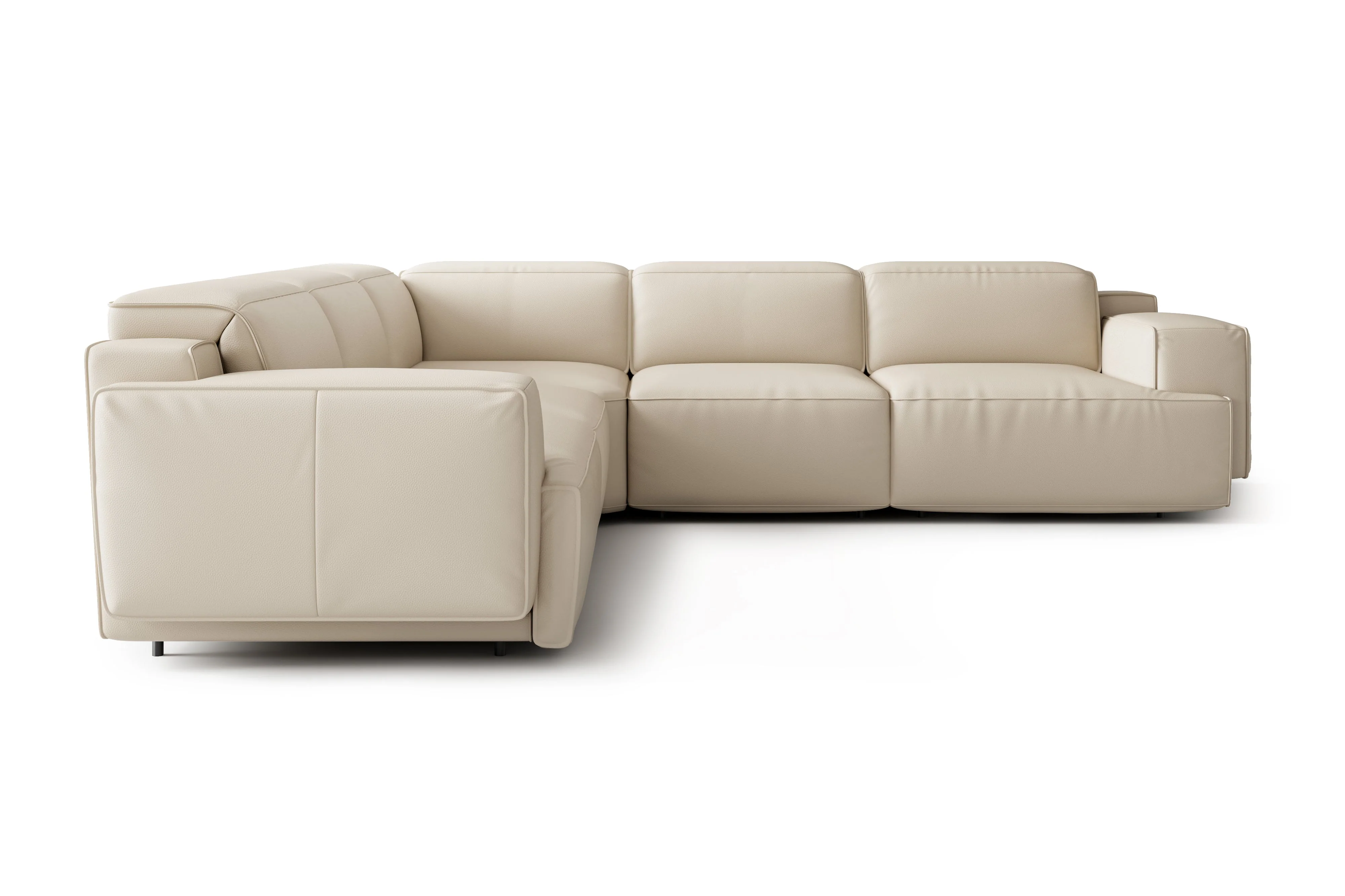 Valentina Leather Corner Recliner Sectional - Image 16