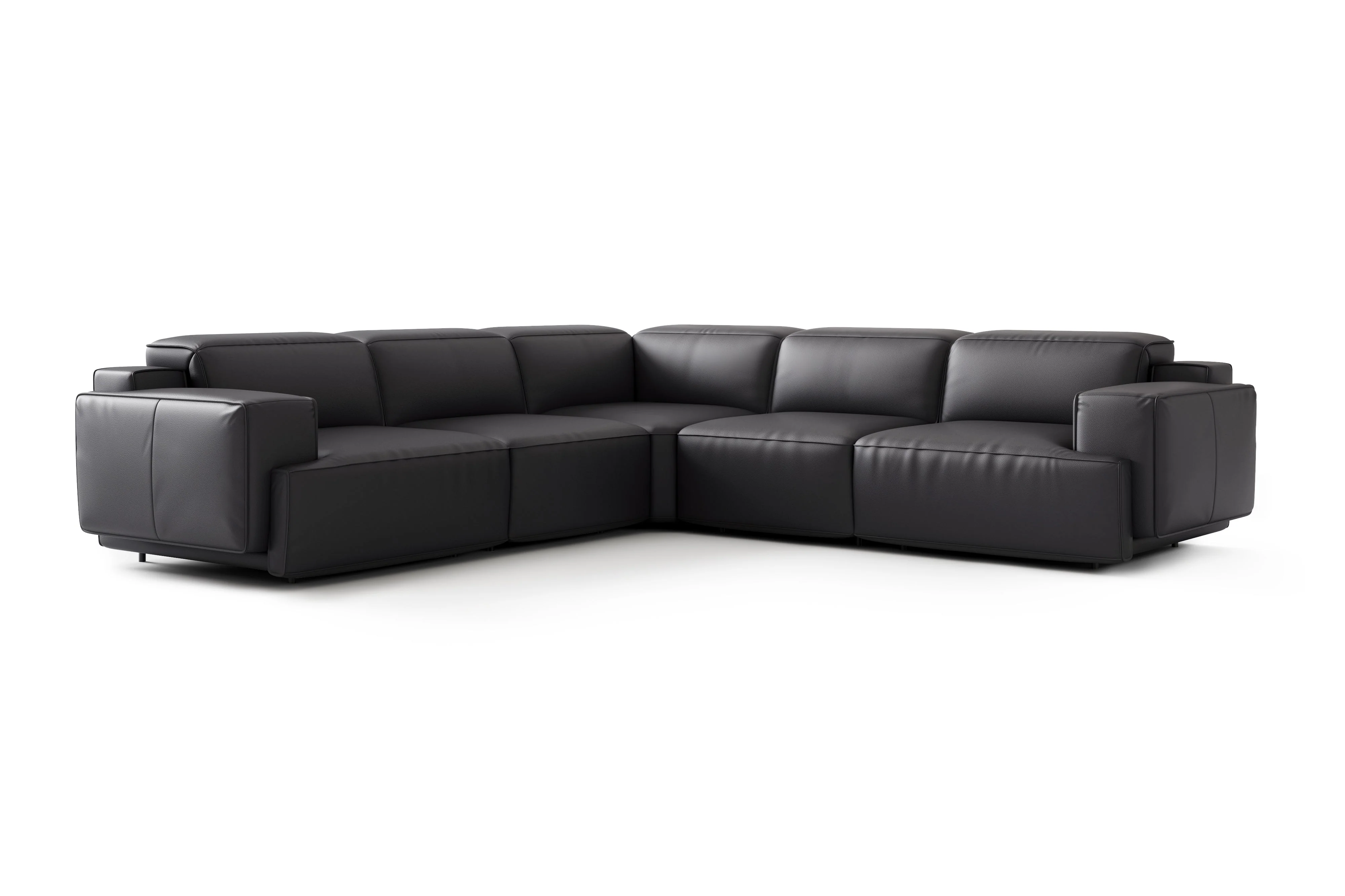 Valentina Leather Corner Recliner Sectional - Image 17