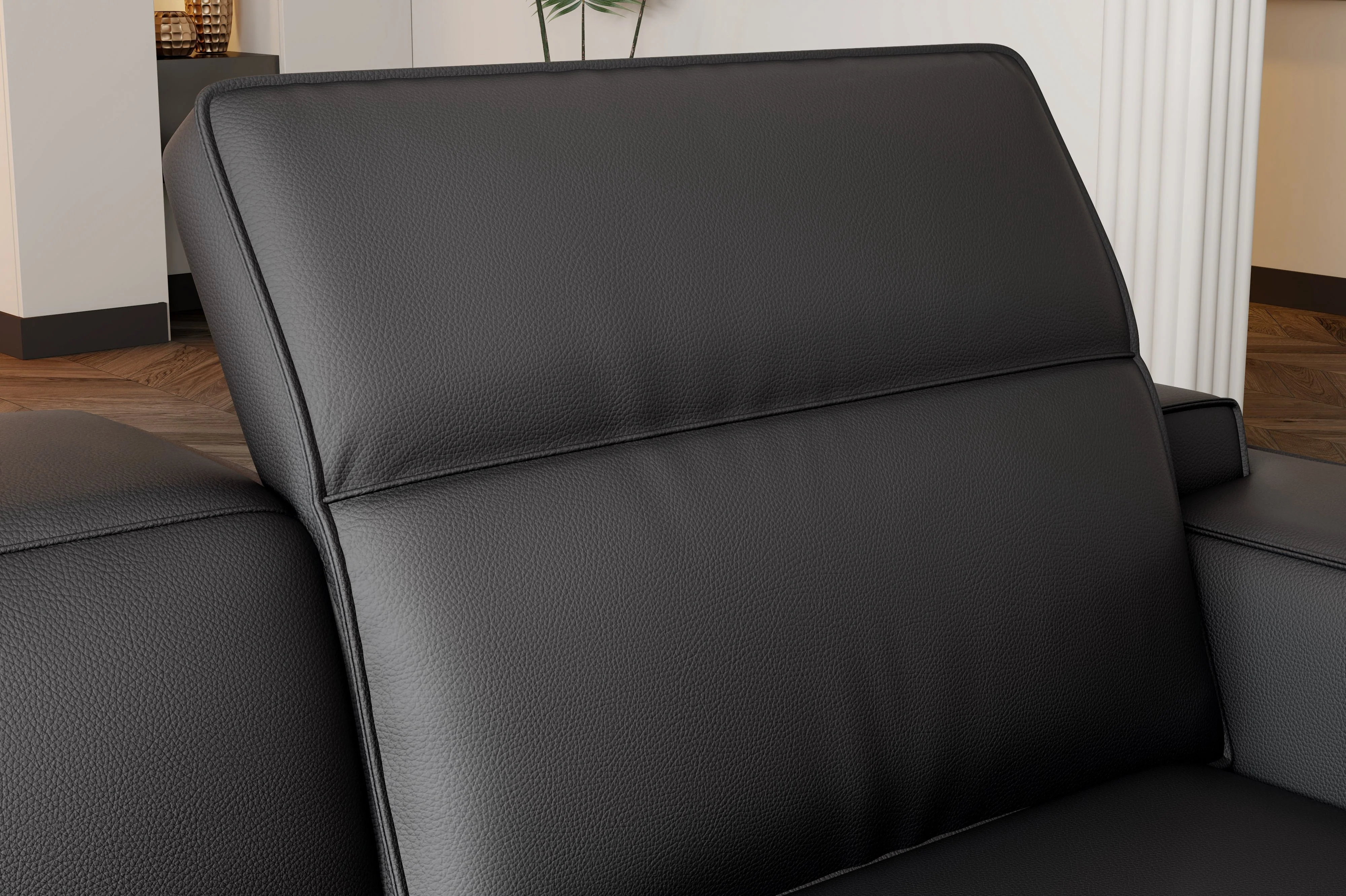 Valentina Leather Corner Recliner Sectional - Image 21