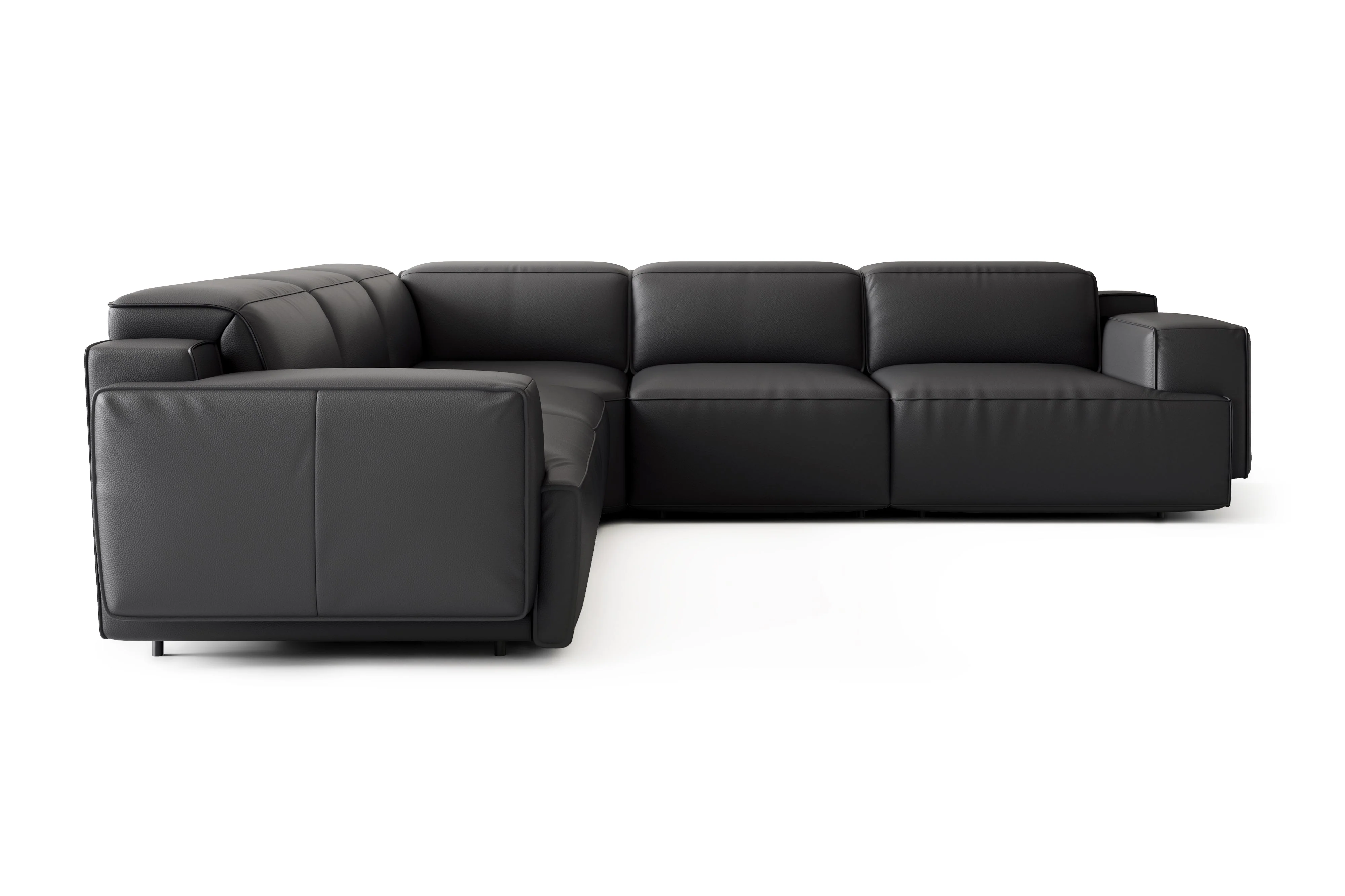 Valentina Leather Corner Recliner Sectional - Image 24