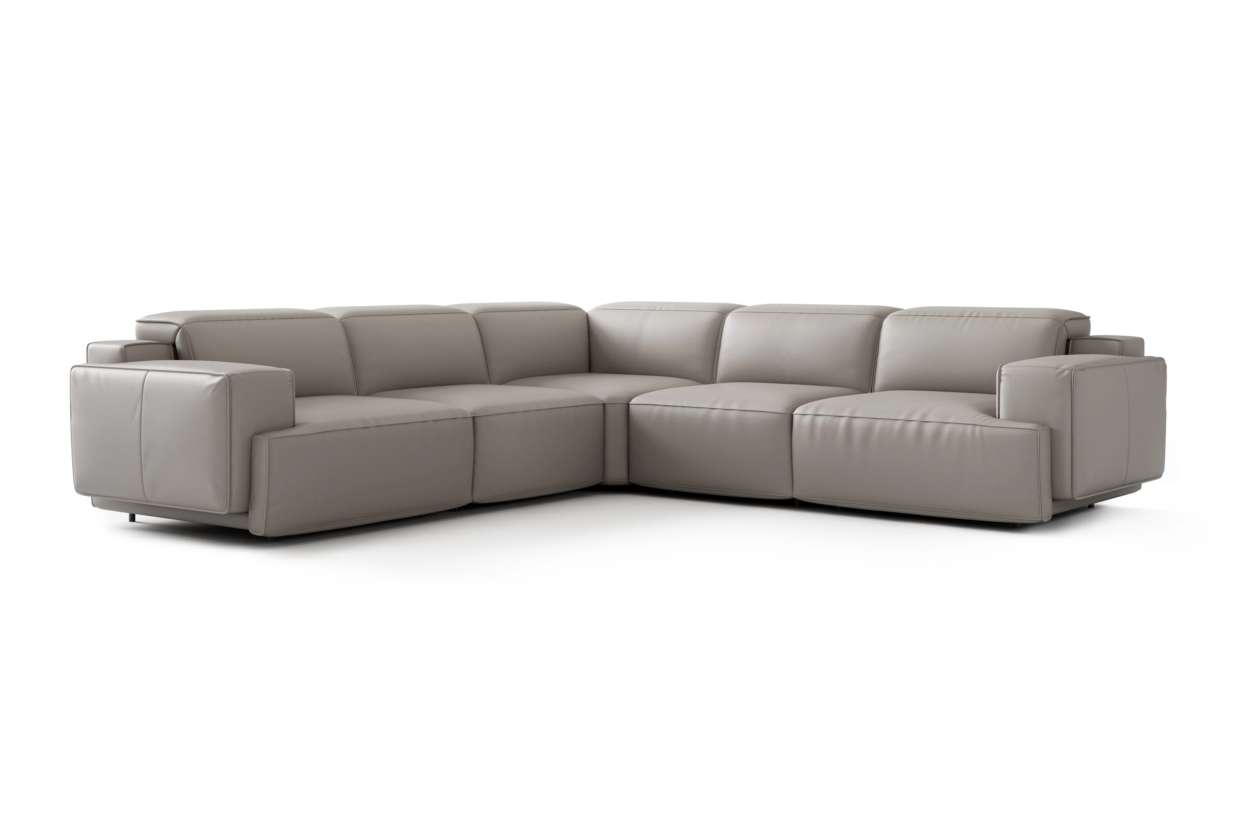 Valentina Leather Corner Recliner Sectional - Image 25