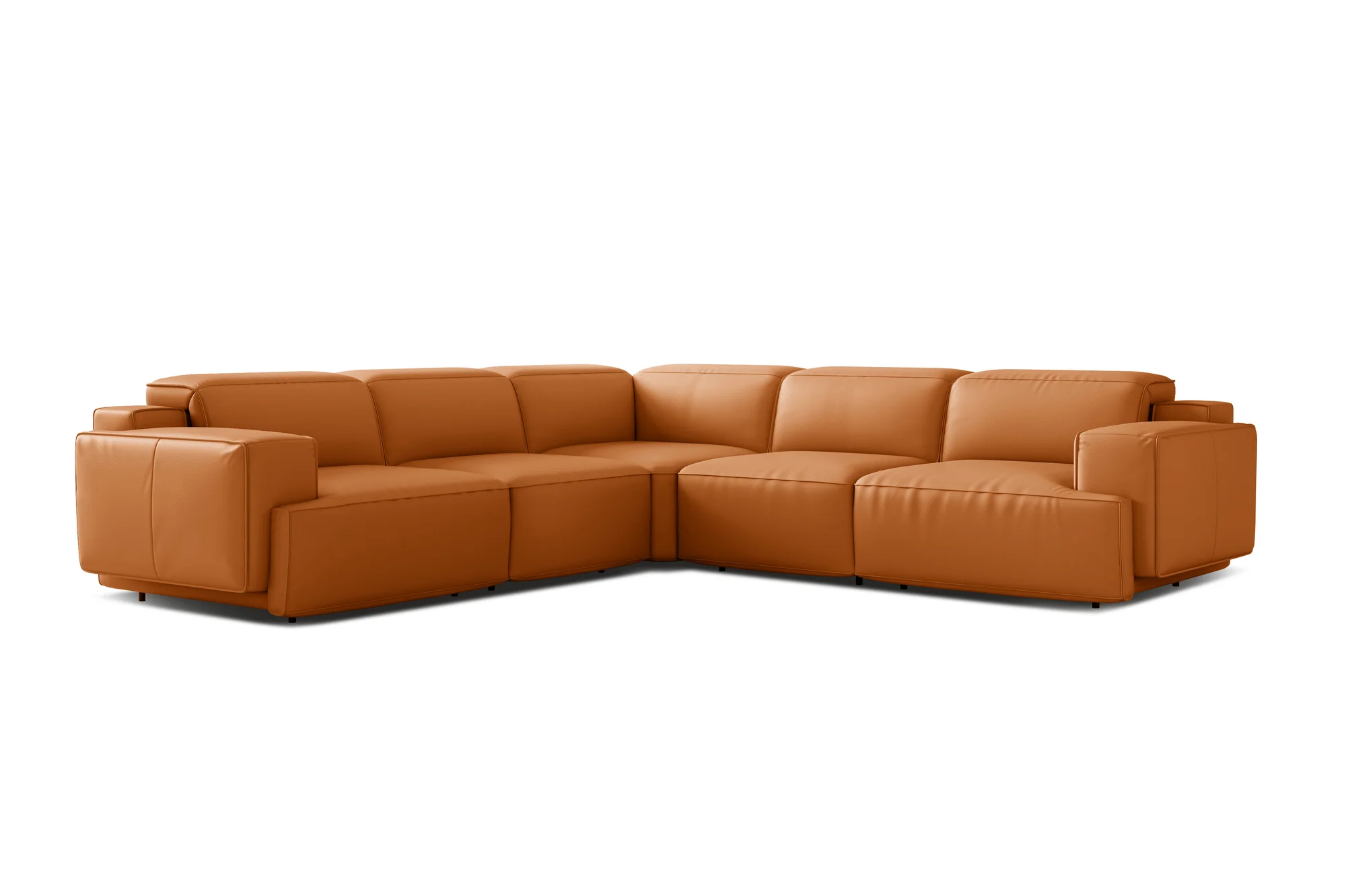 Valentina Leather Corner Recliner Sectional - Image 7