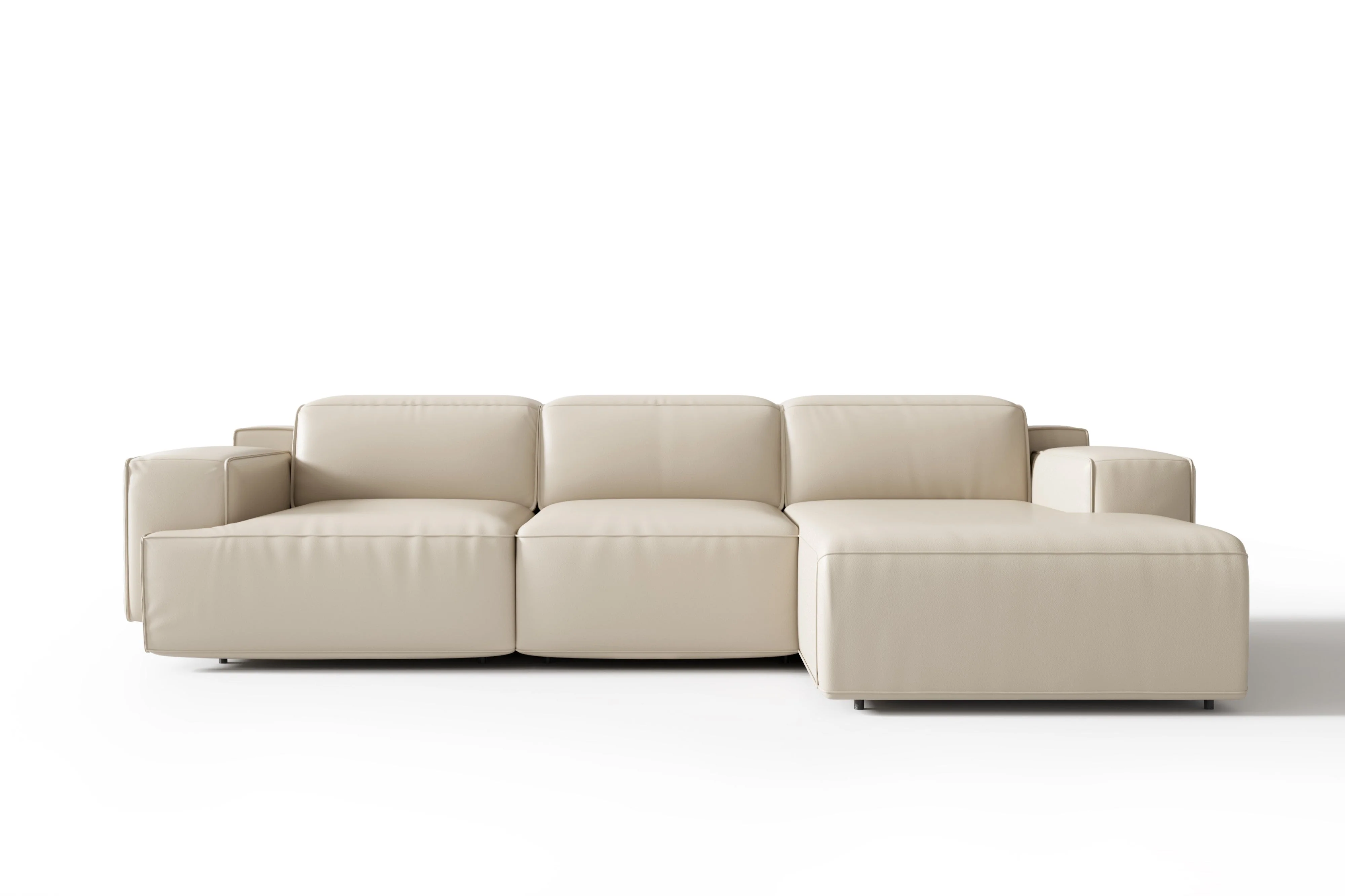 Valentina Leather Recliner Sectional Lounge - Image 14