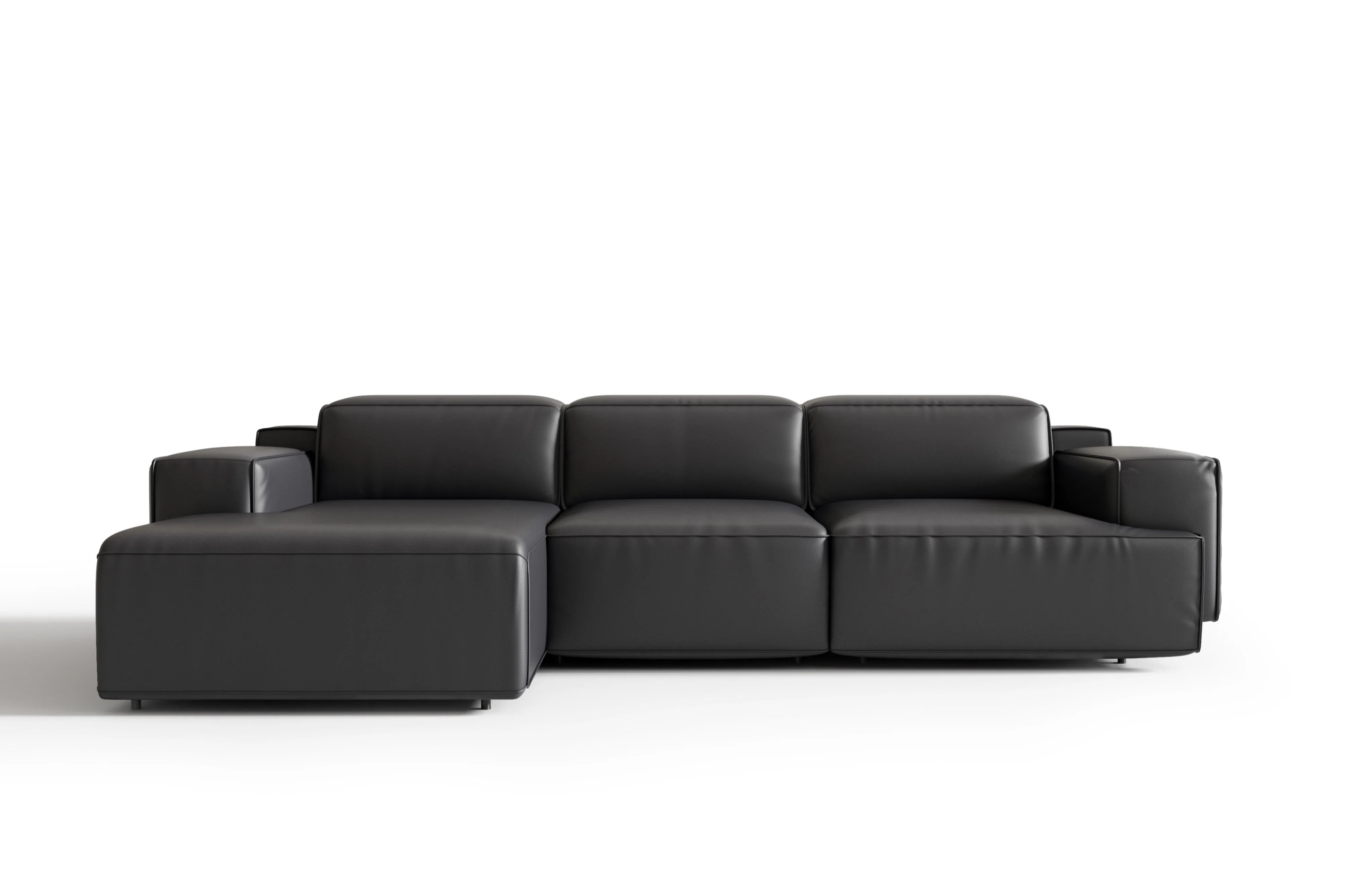 Valentina Leather Recliner Sectional Lounge - Image 38