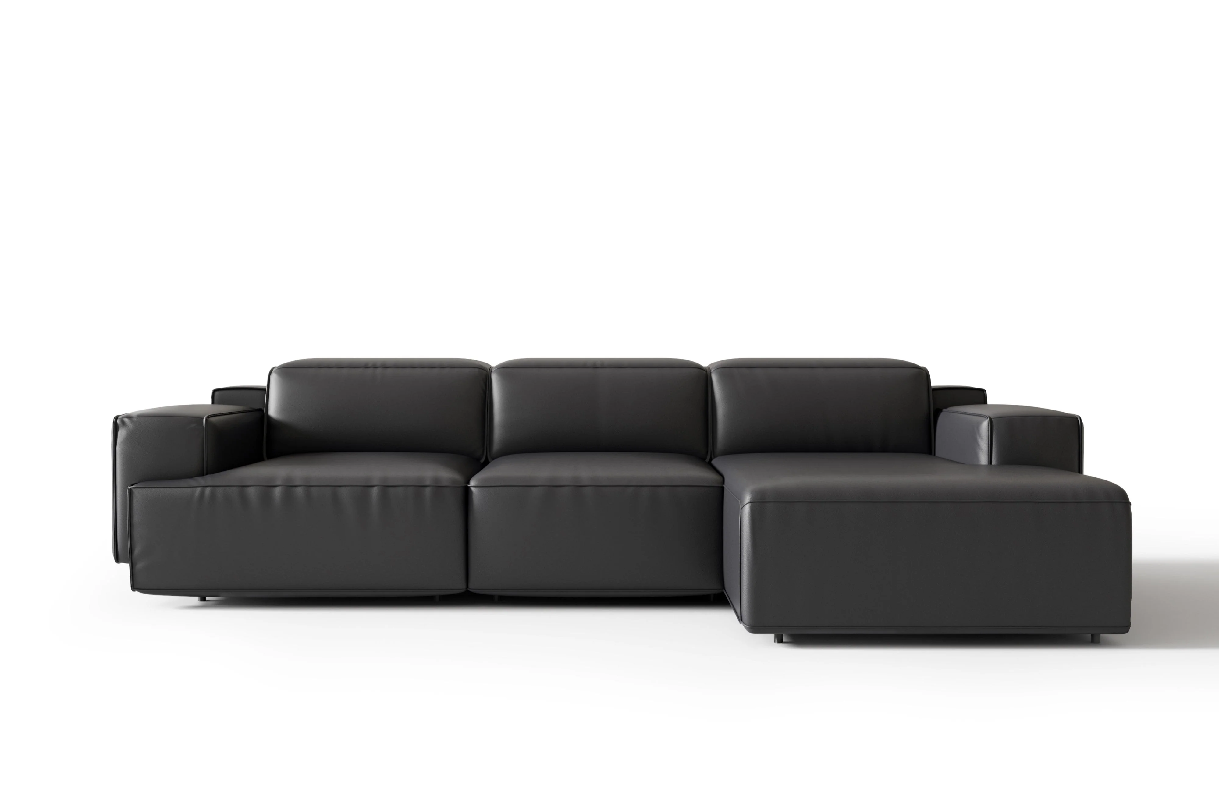 Valentina Leather Recliner Sectional Lounge - Image 46