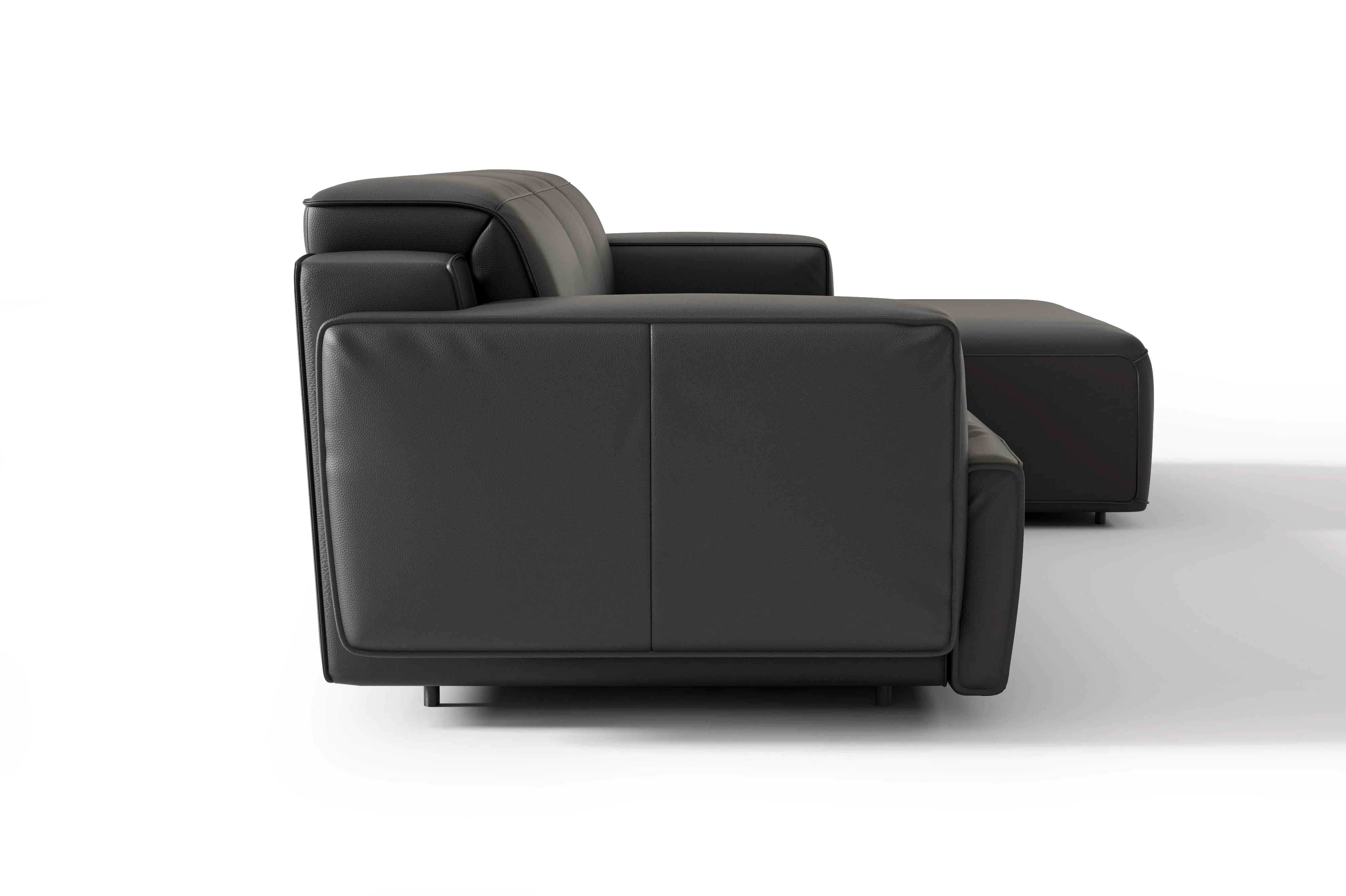 Valentina Leather Recliner Sectional Lounge - Image 47