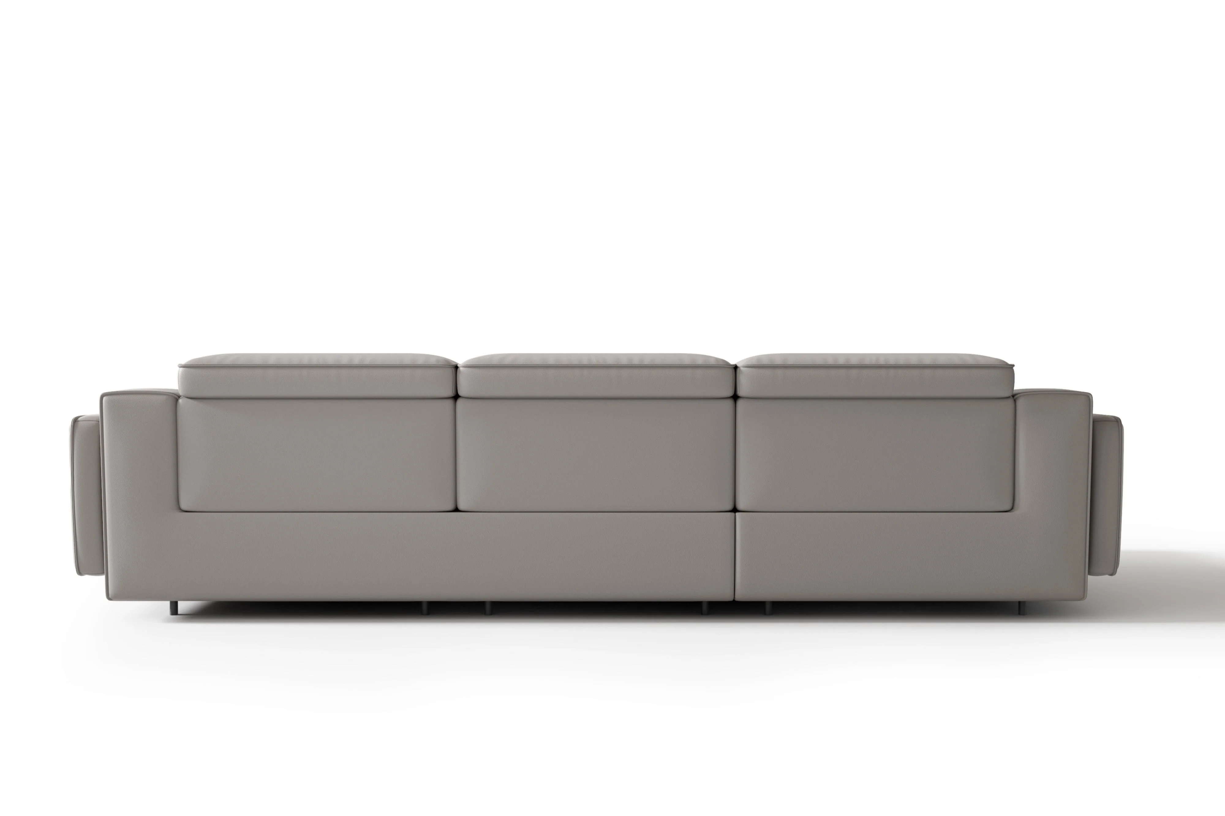 Valentina Leather Recliner Sectional Lounge - Image 56