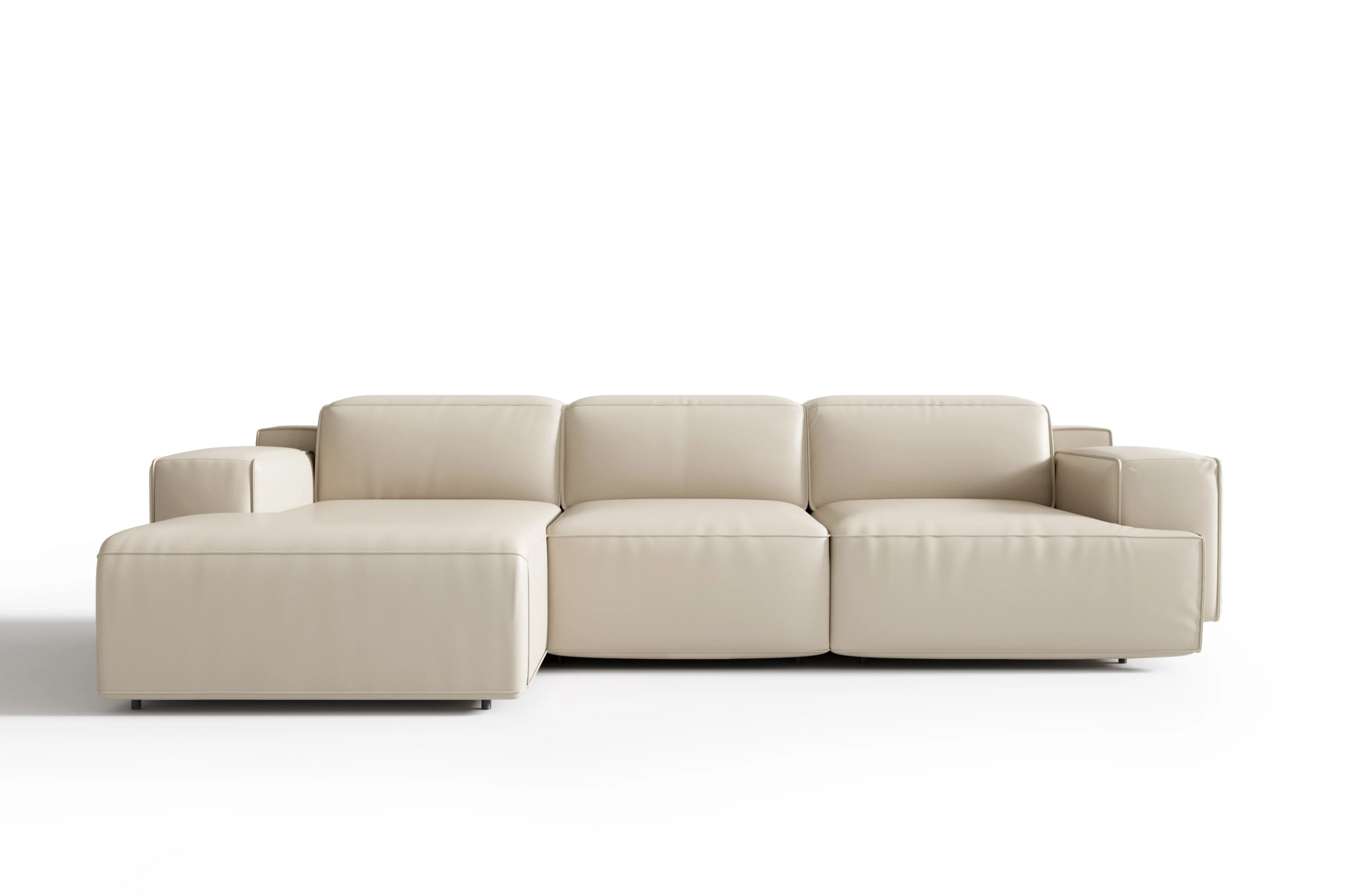 Valentina Leather Recliner Sectional Lounge - Image 6