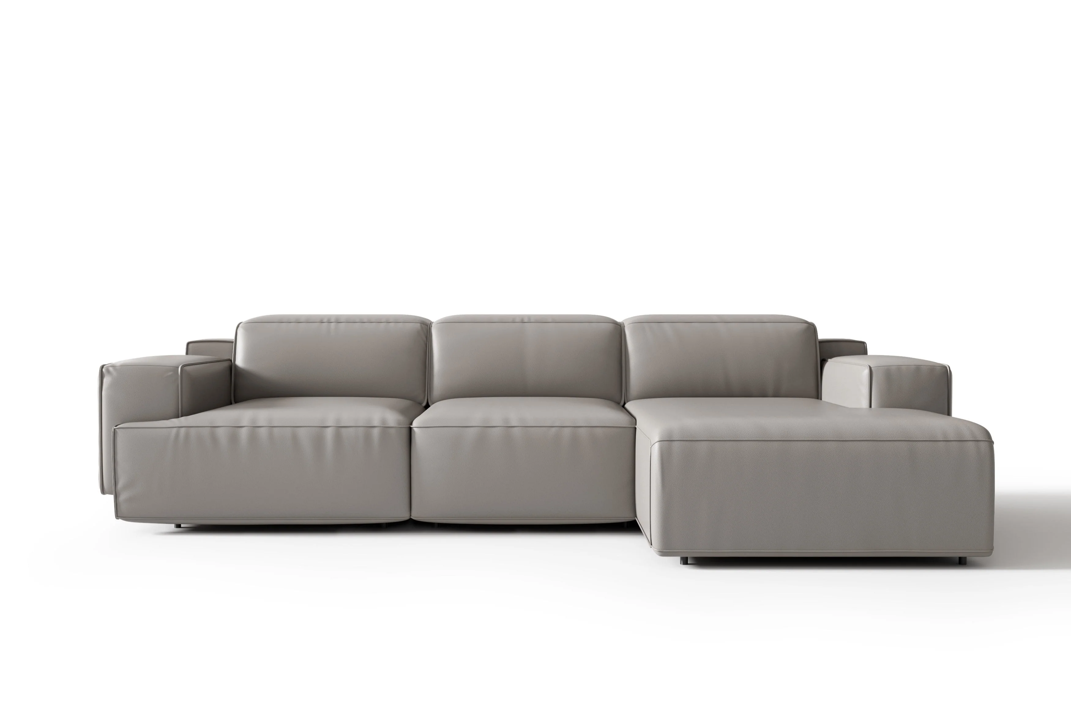 Valentina Leather Recliner Sectional Lounge - Image 62