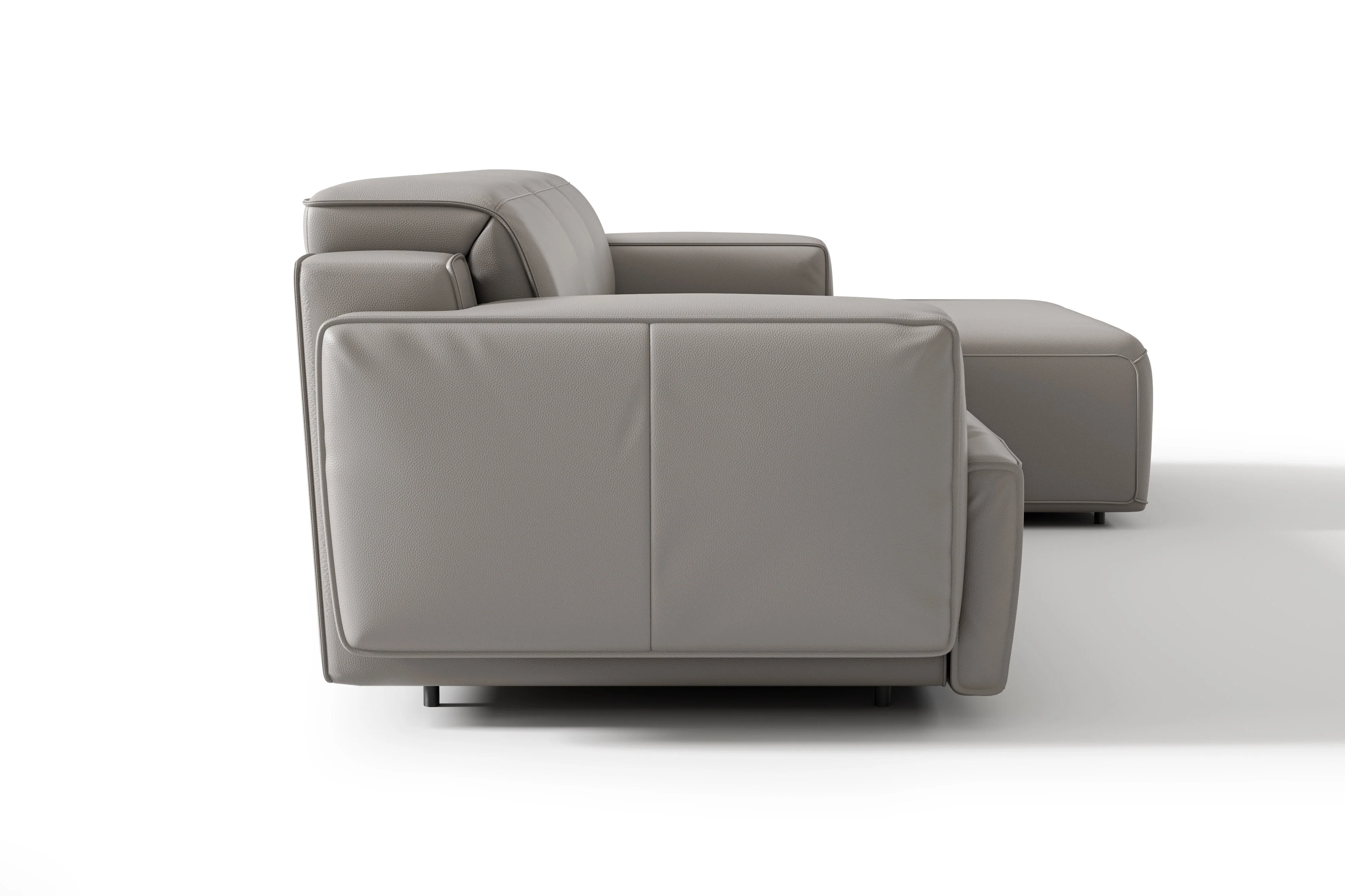Valentina Leather Recliner Sectional Lounge - Image 63