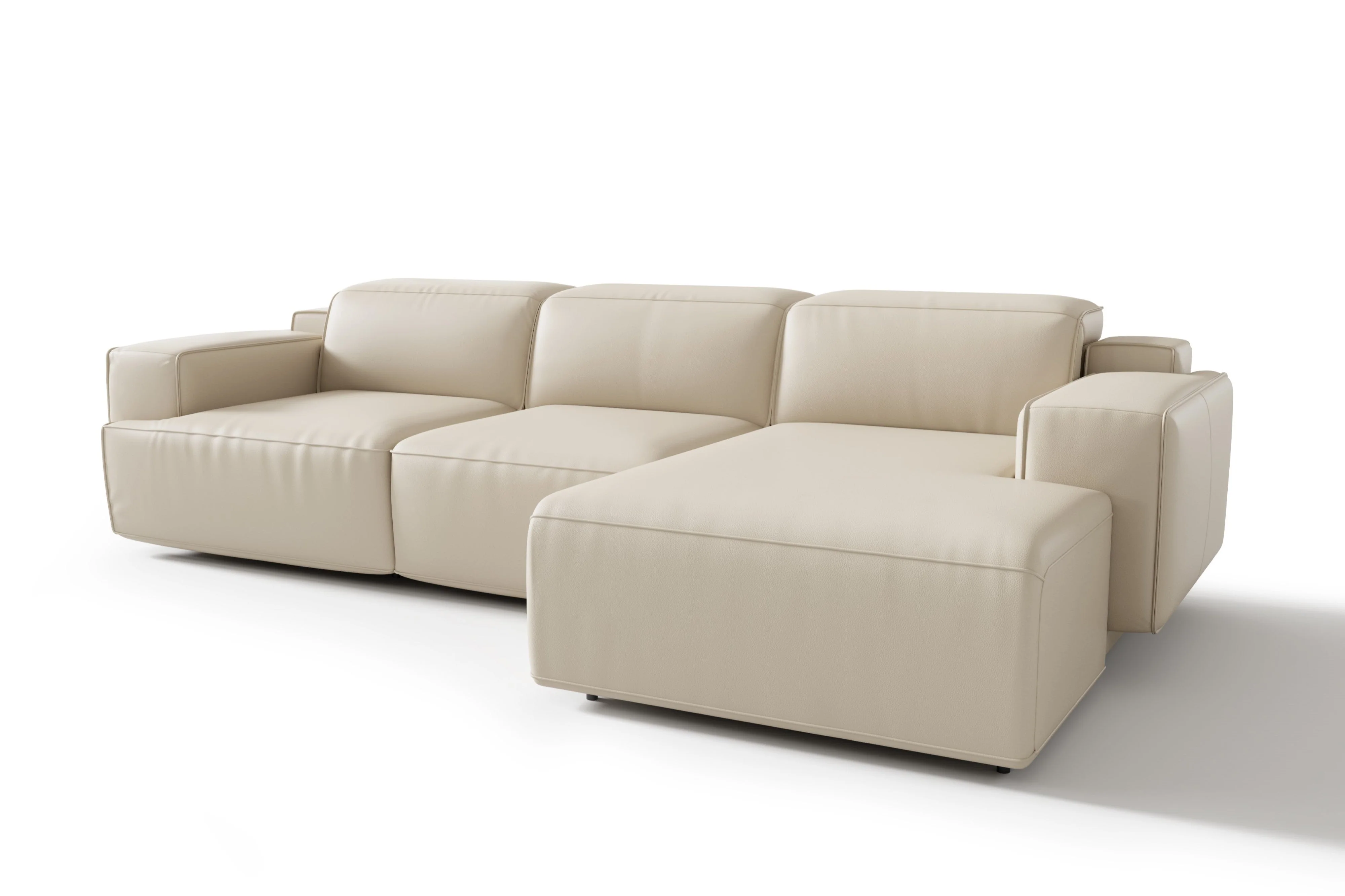 Valentina Leather Recliner Sectional Lounge - Image 9