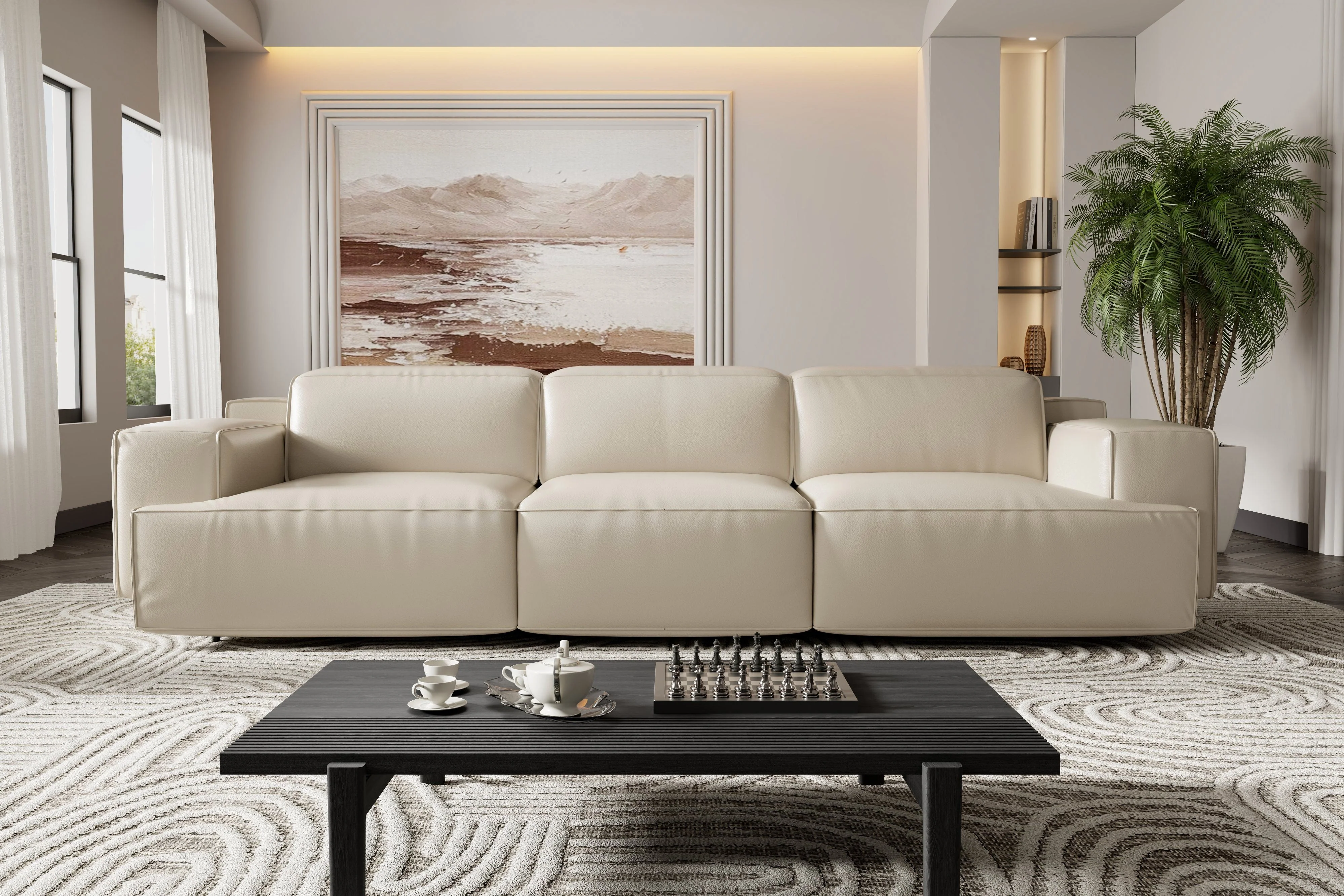 Valentina Leather Recliner Lounge - Image 23
