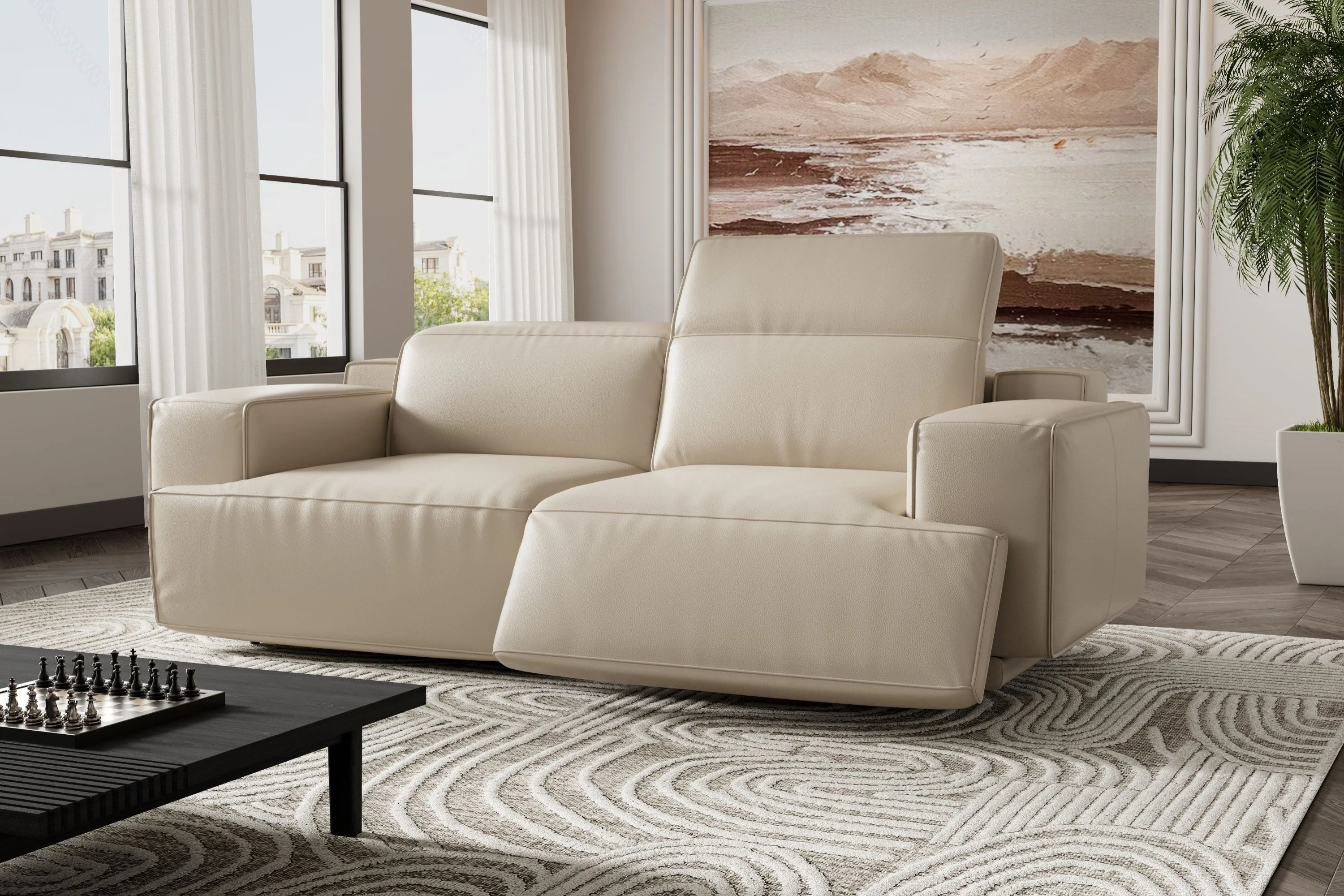 Valentina Leather Recliner Lounge - Image 29