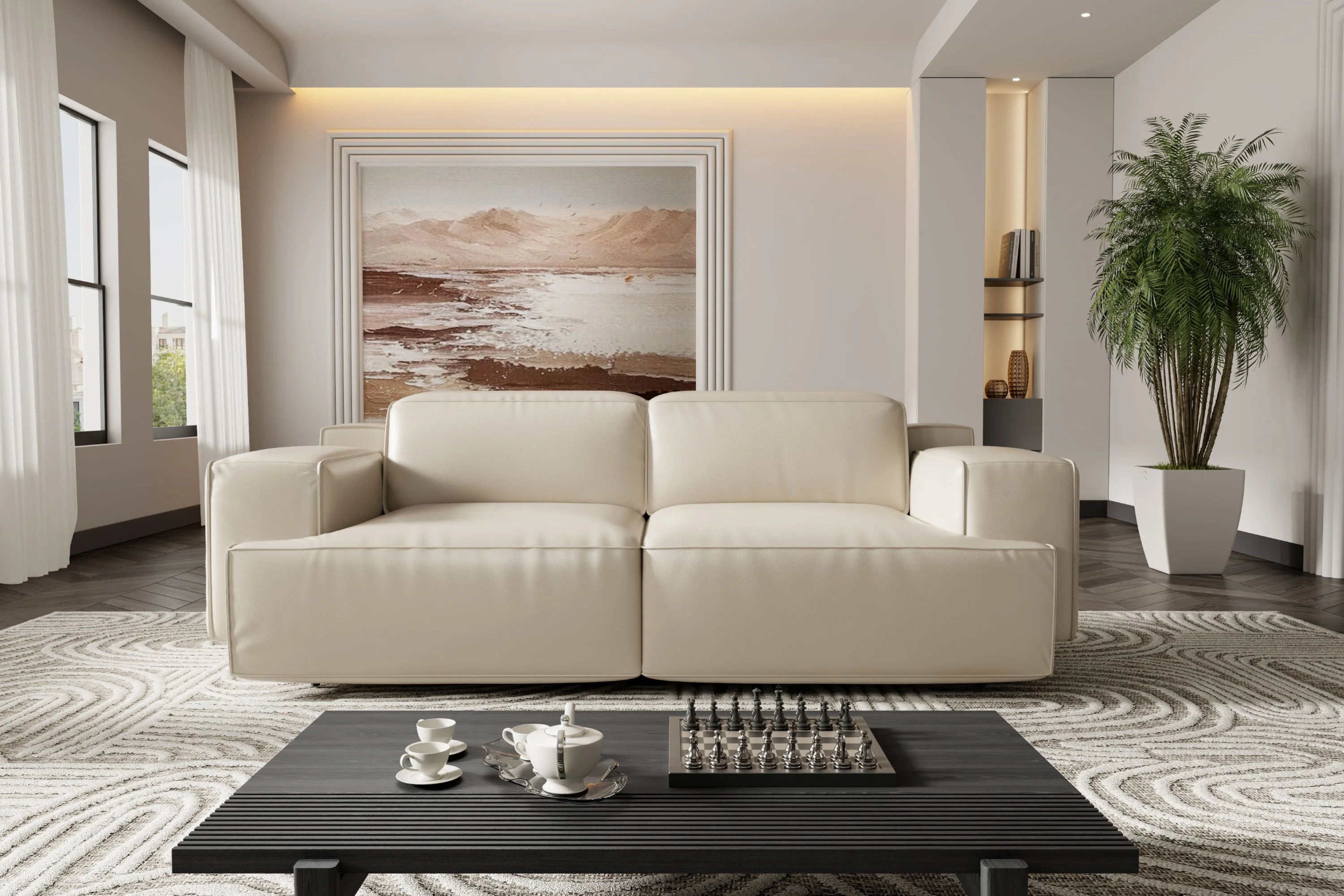 Valentina Leather Recliner Lounge - Image 31