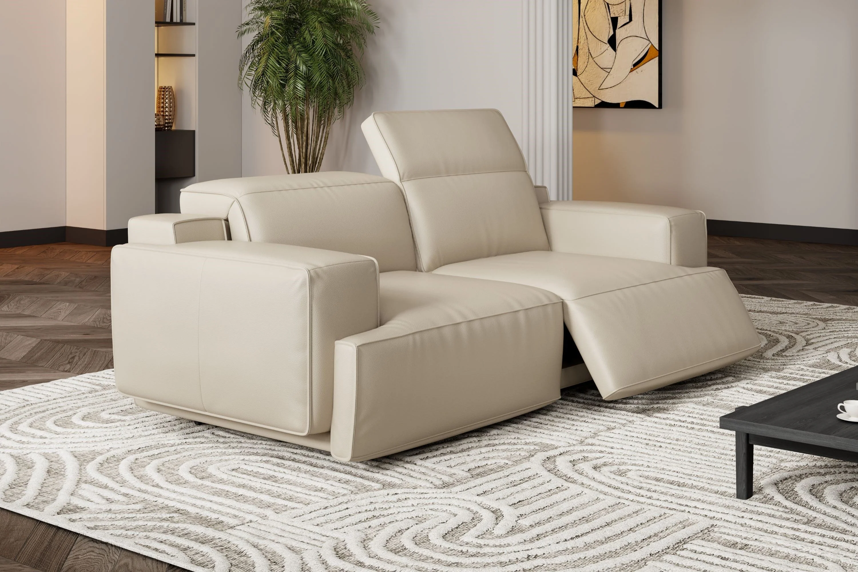 Valentina Leather Recliner Lounge - Image 32