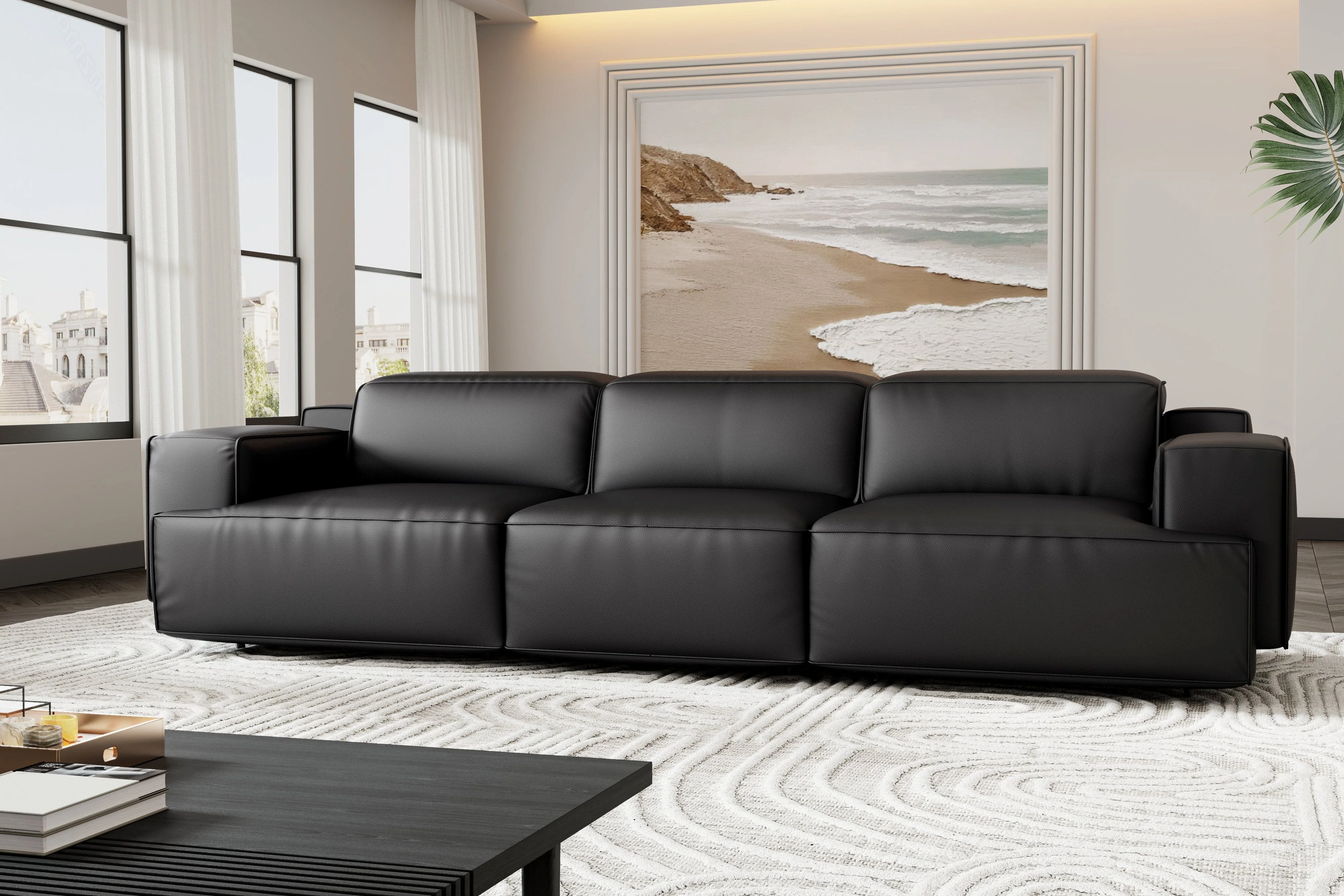 Valentina Leather Recliner Lounge - Image 41