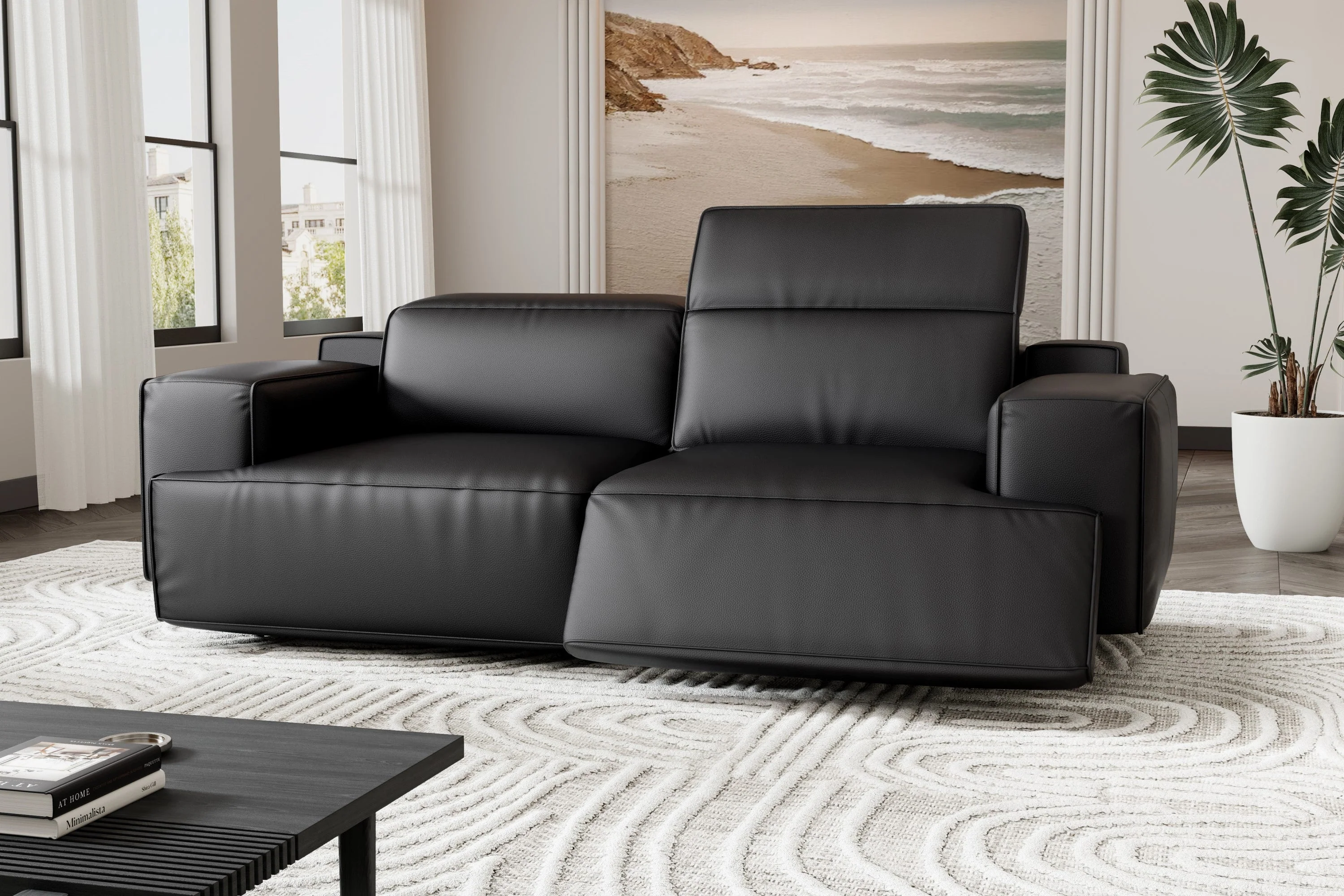 Valentina Leather Recliner Lounge - Image 47