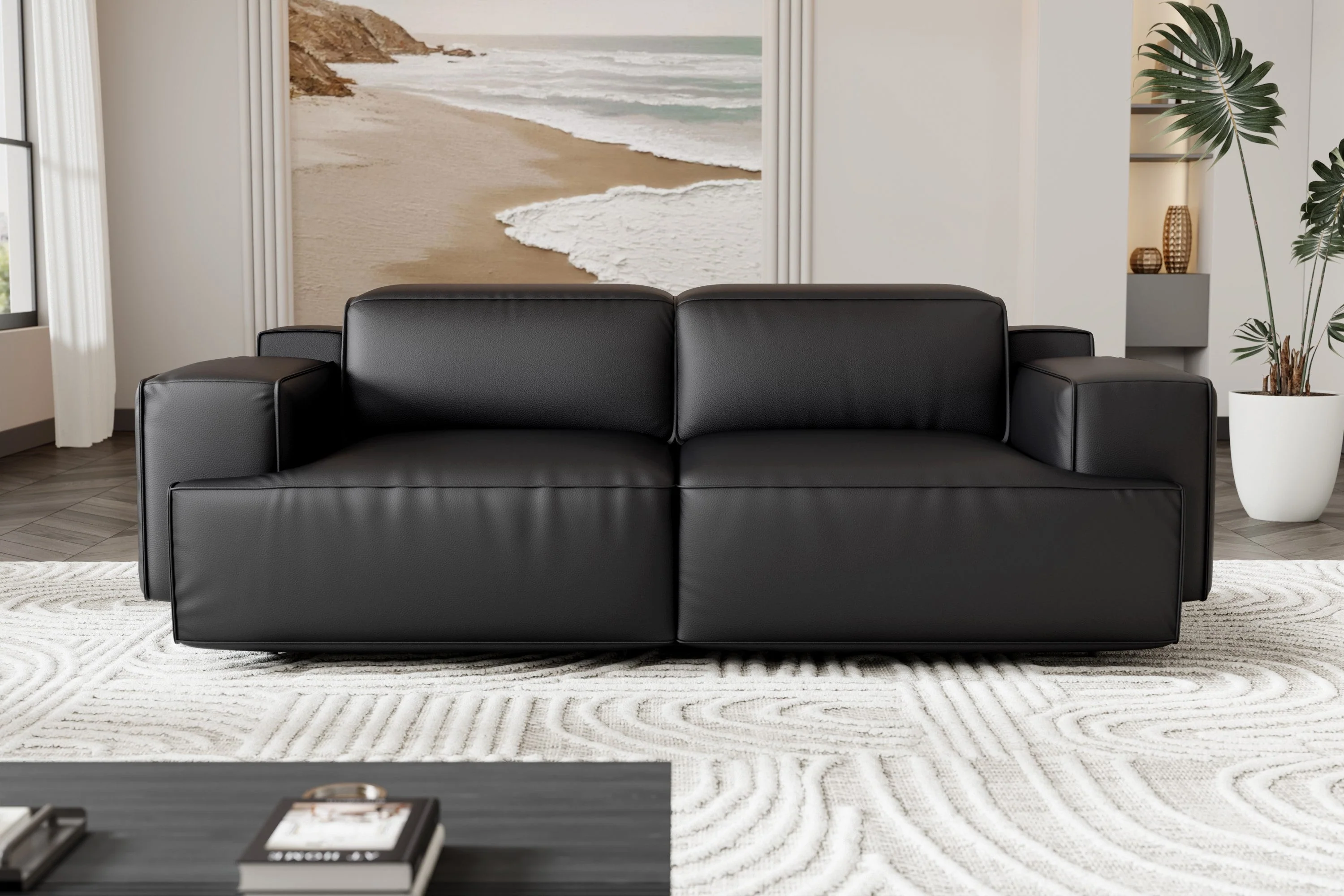 Valentina Leather Recliner Lounge - Image 49