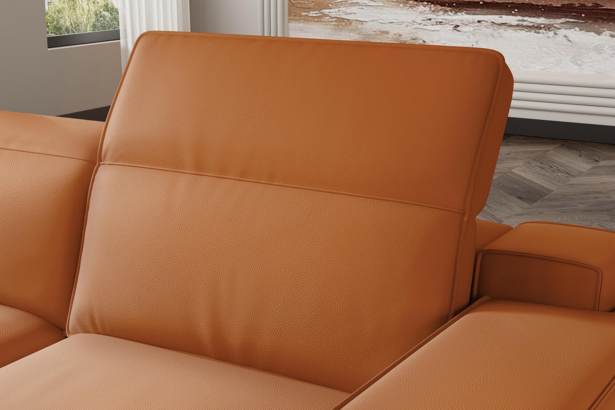 Valentina Leather Recliner Lounge - Image 5