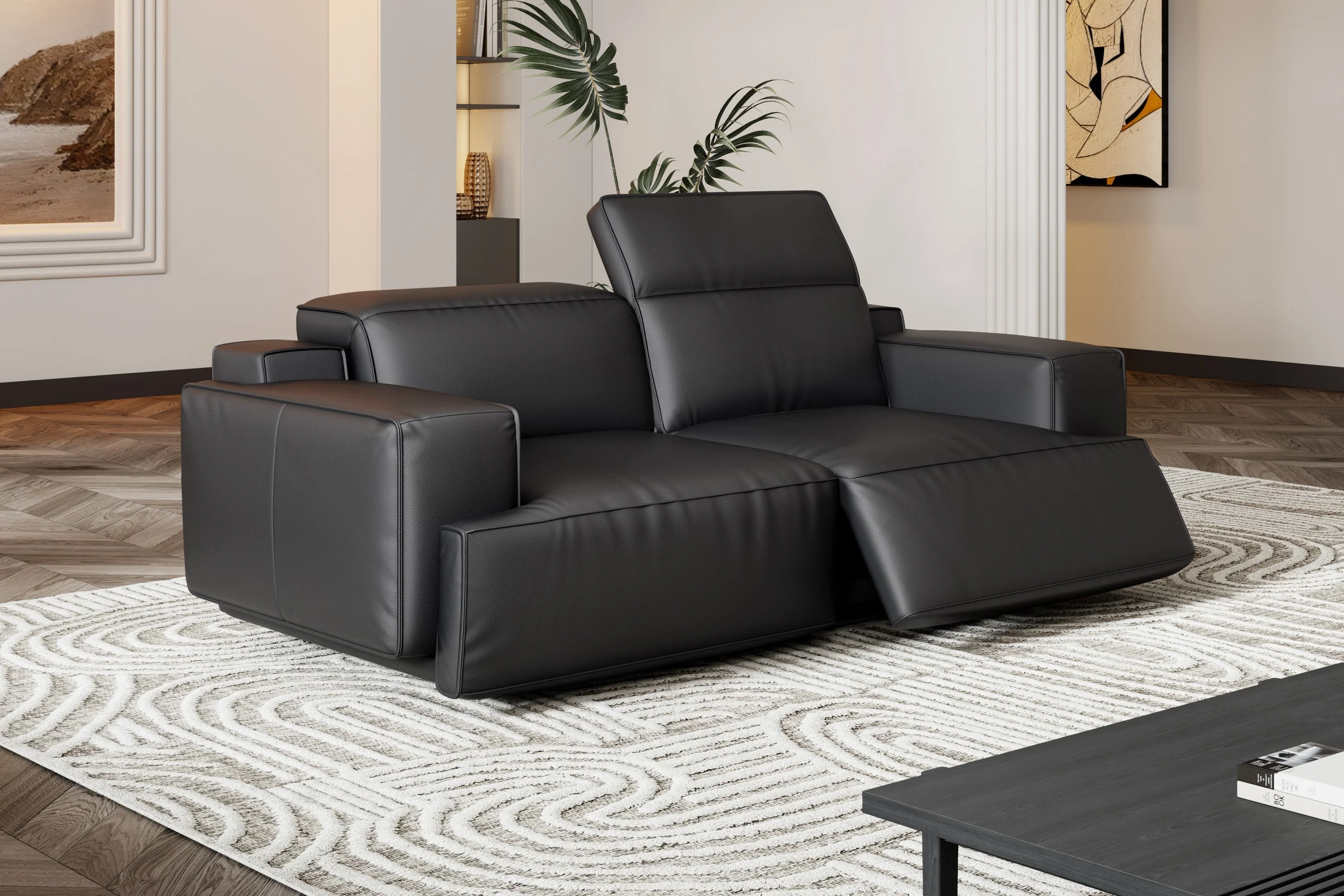 Valentina Leather Recliner Lounge - Image 50