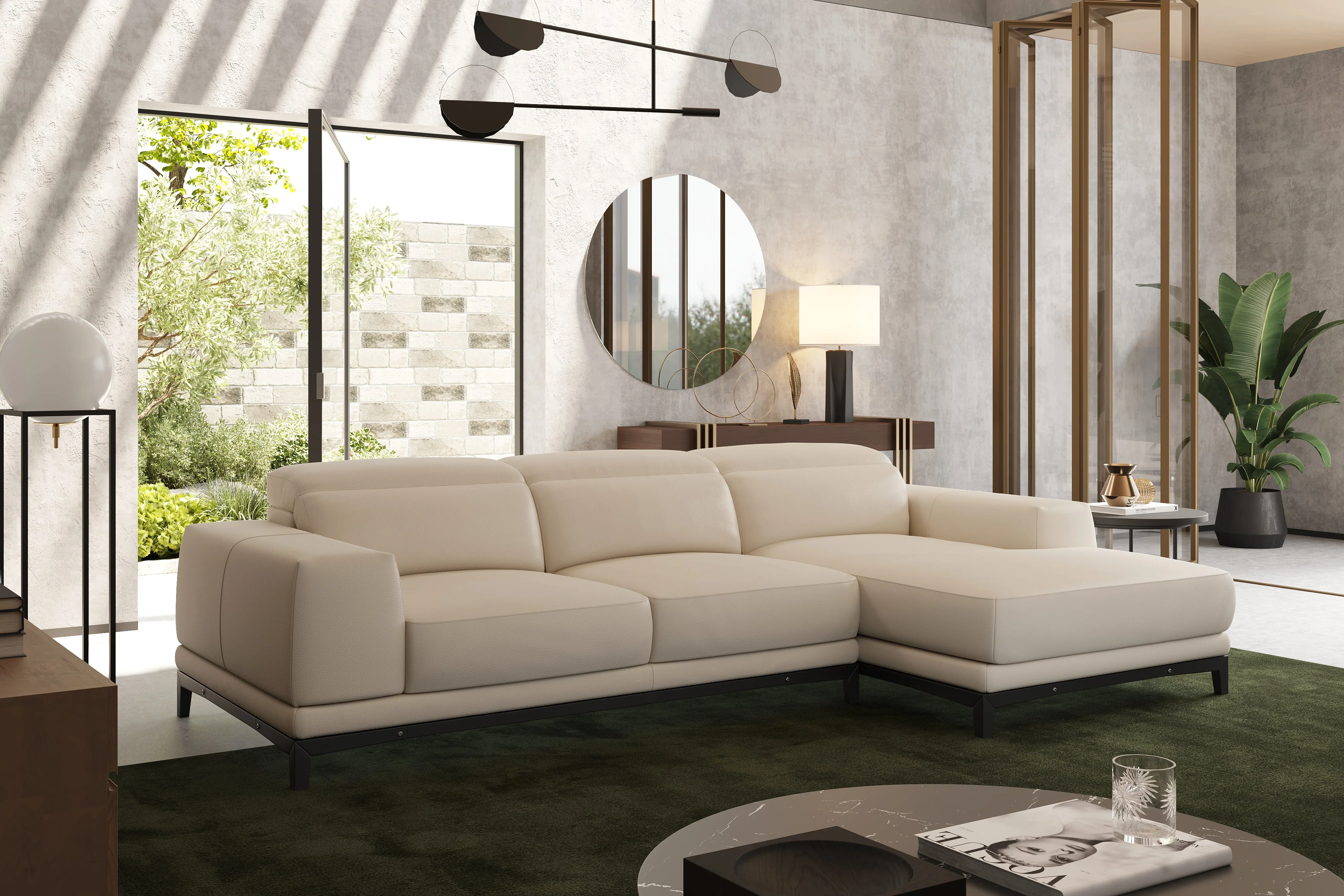 Valletta Leather Sectional Lounge - Image 14
