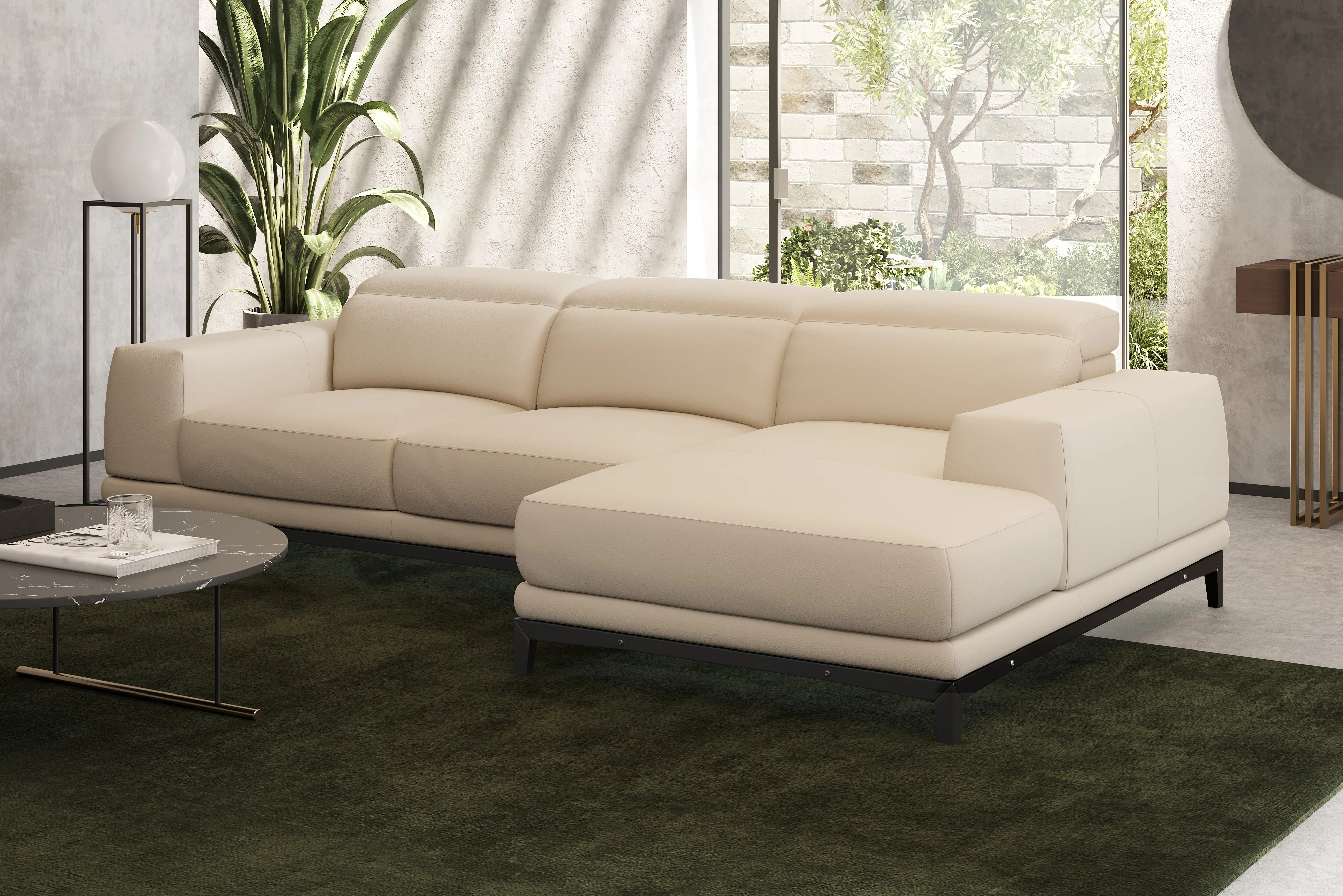Valletta Leather Sectional Lounge - Image 17