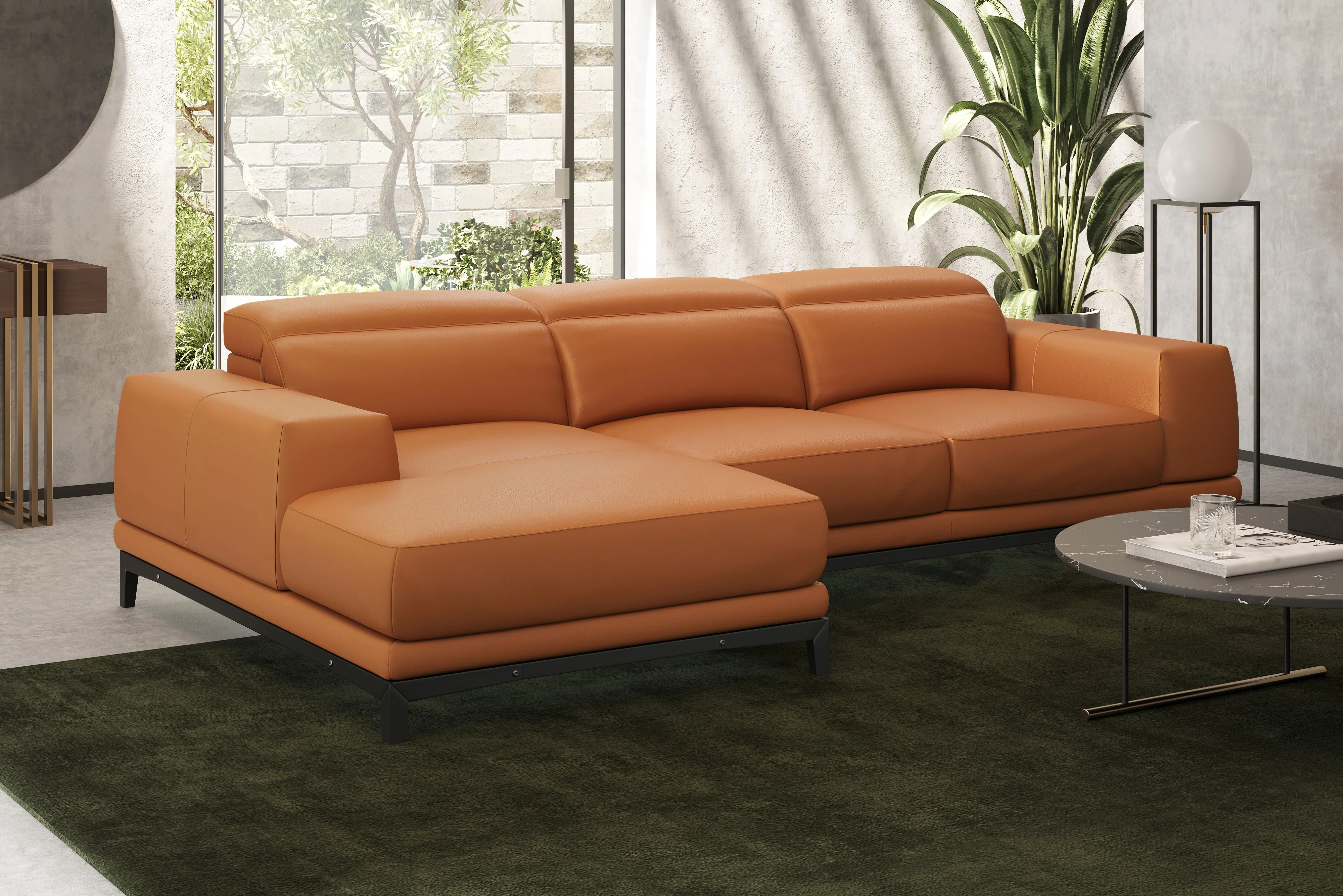 Valletta Leather Sectional Lounge - Image 26