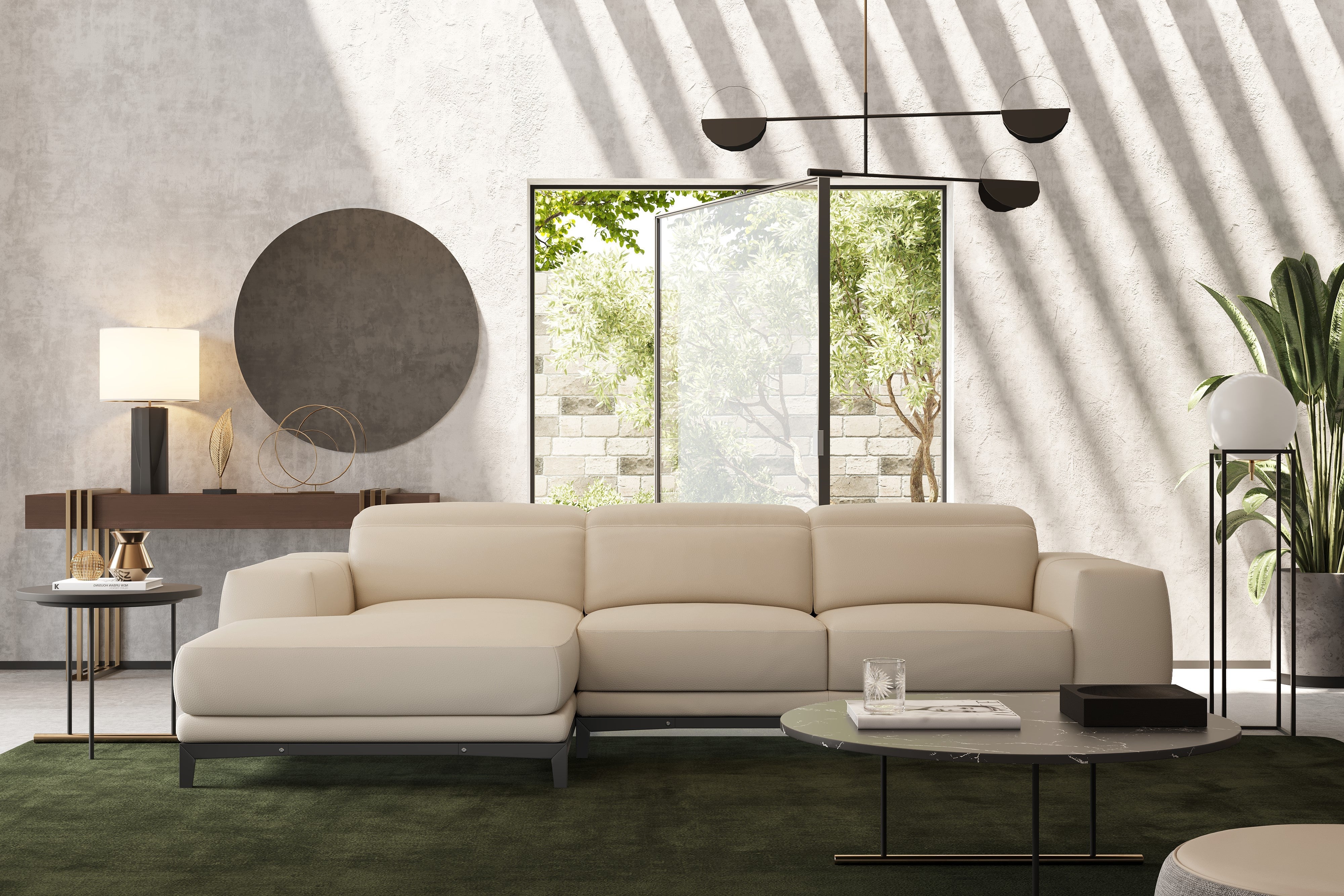 Valletta Leather Sectional Lounge - Image 4