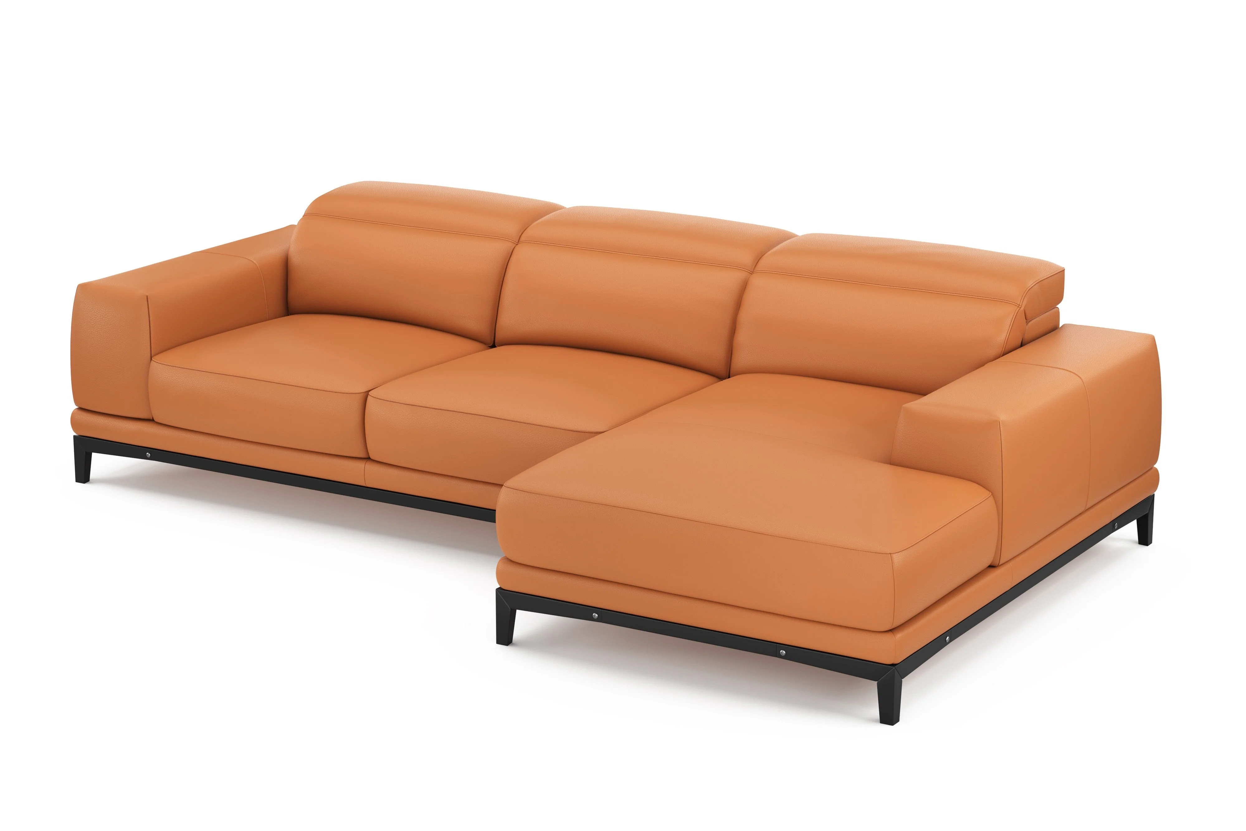 Valletta Leather Sectional Lounge - Image 41