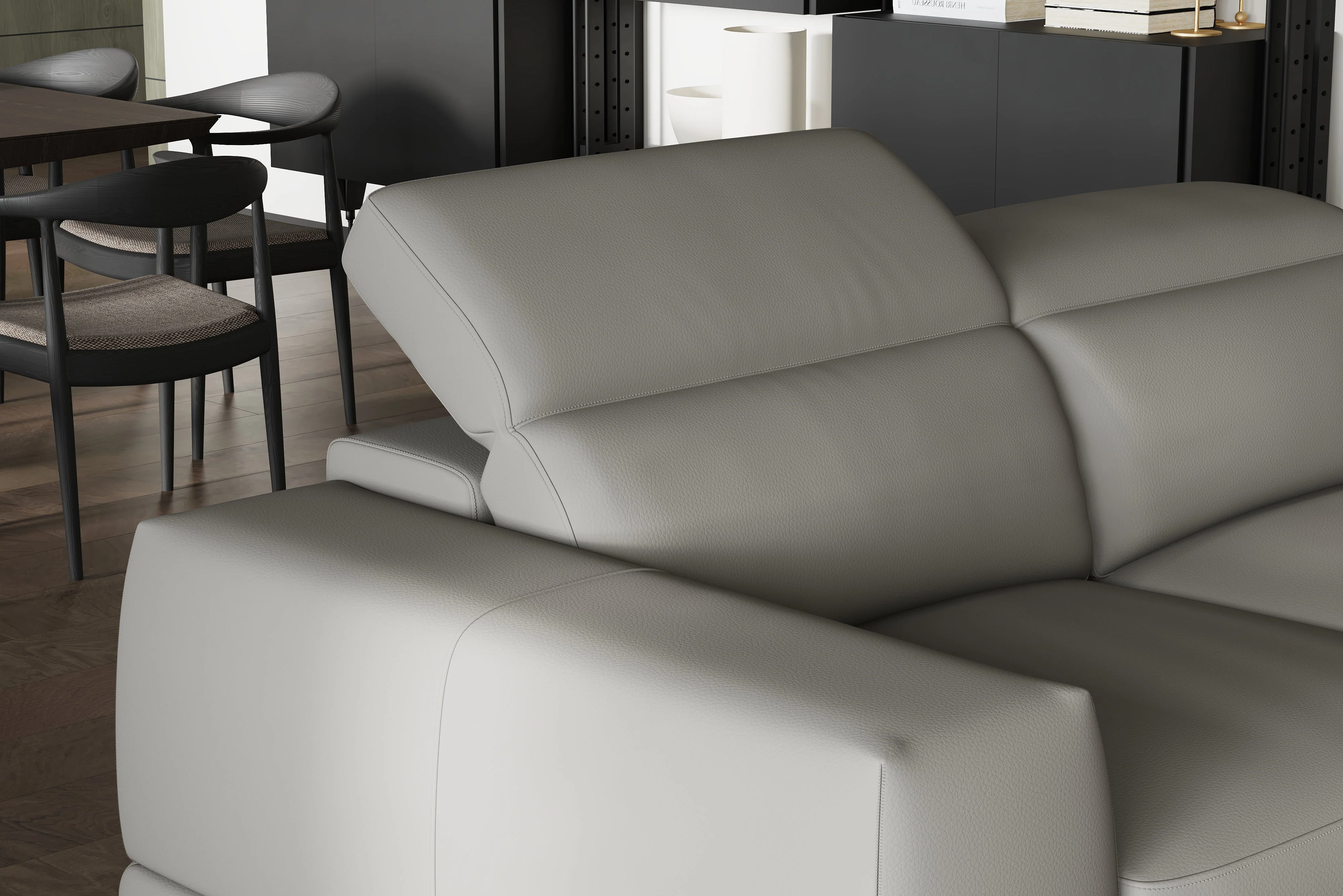 Valletta Leather Sectional Lounge - Image 87