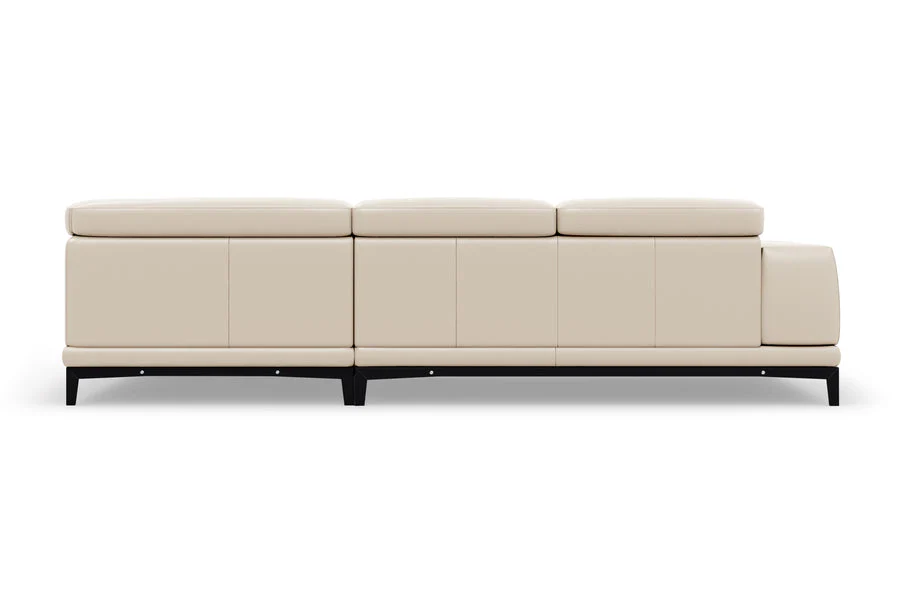 Valletta Leather Corner Sectional Lounge - Image 108