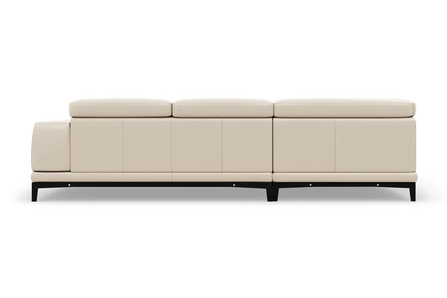 Valletta Leather Corner Sectional Lounge - Image 118