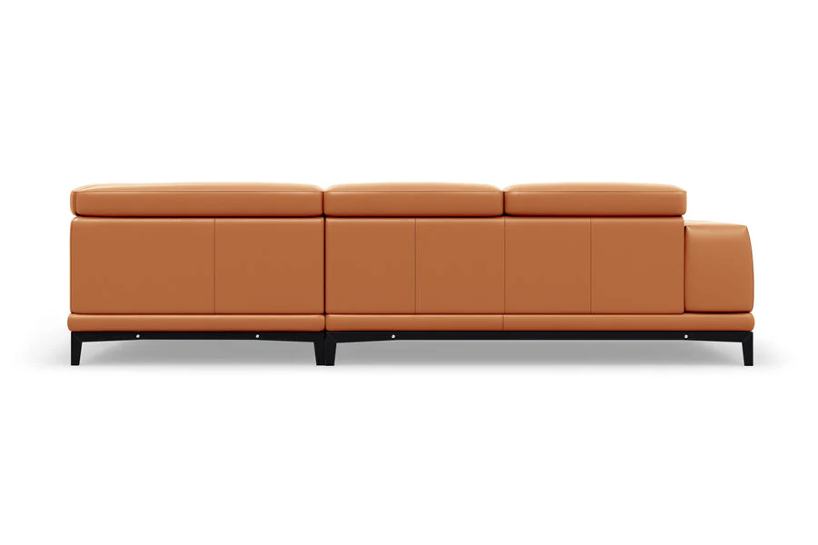 Valletta Leather Corner Sectional Lounge - Image 13
