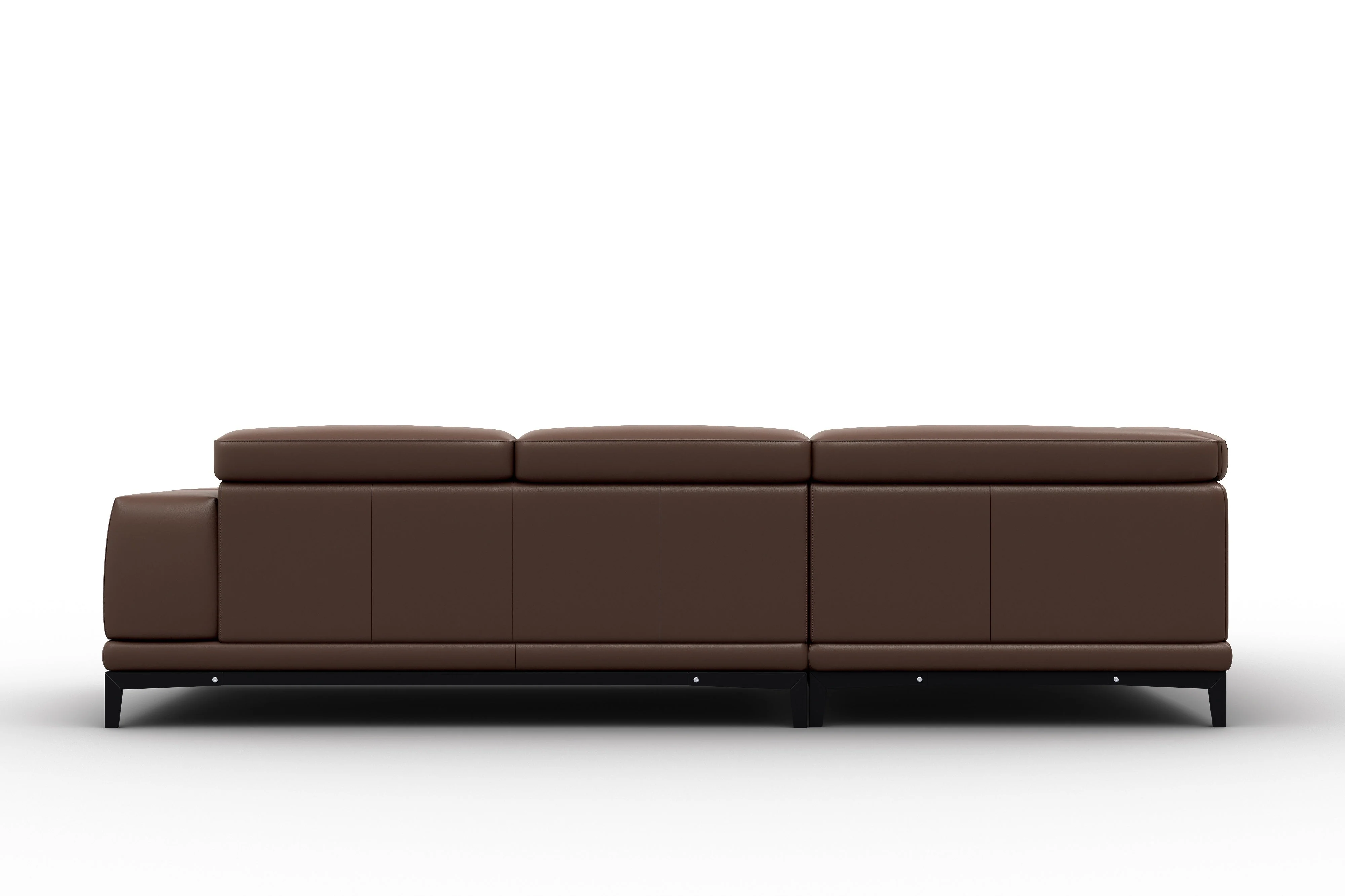 Valletta Leather Corner Sectional Lounge - Image 69