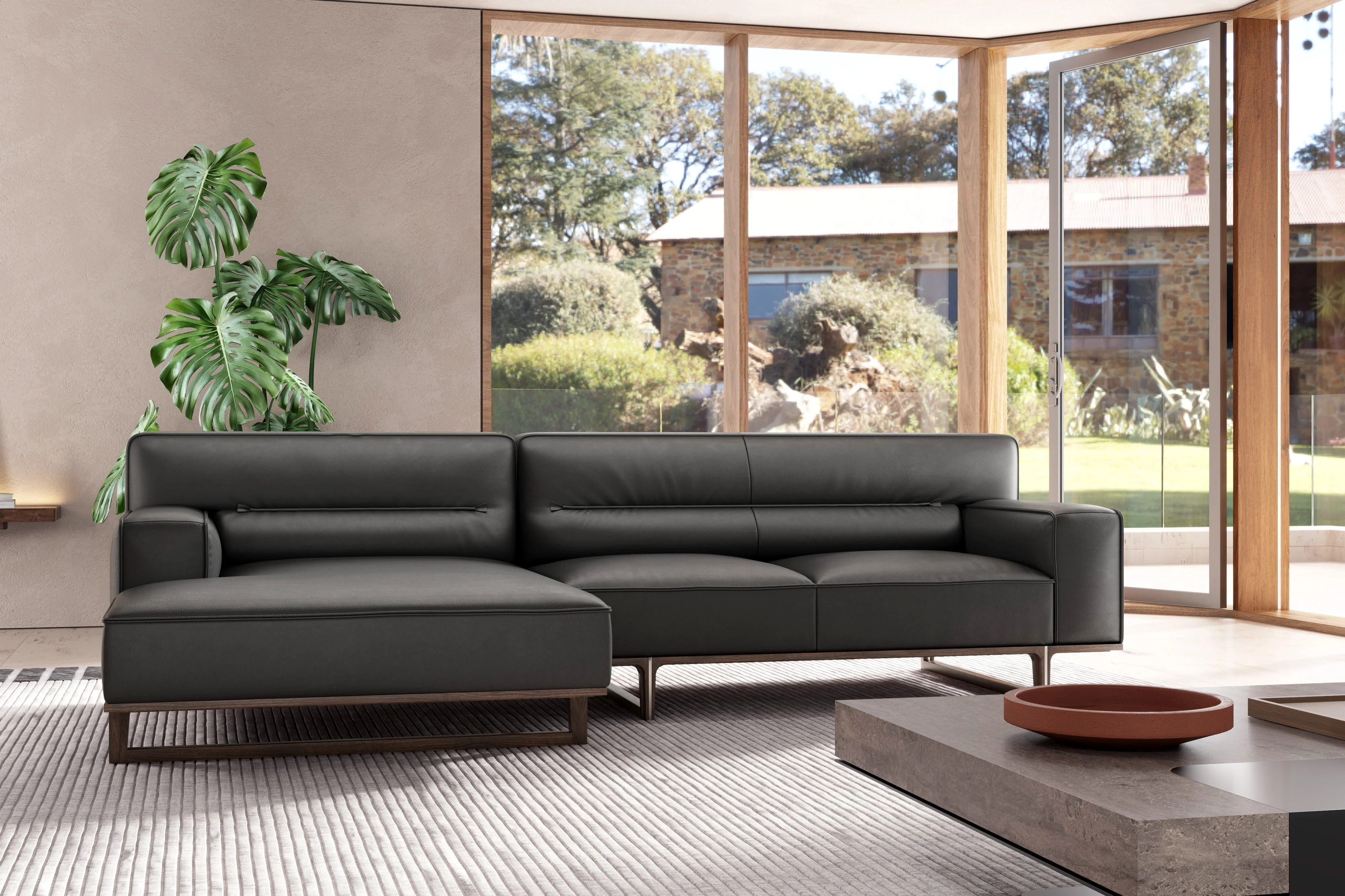 Varna Leather Sectional Lounge - Image 12