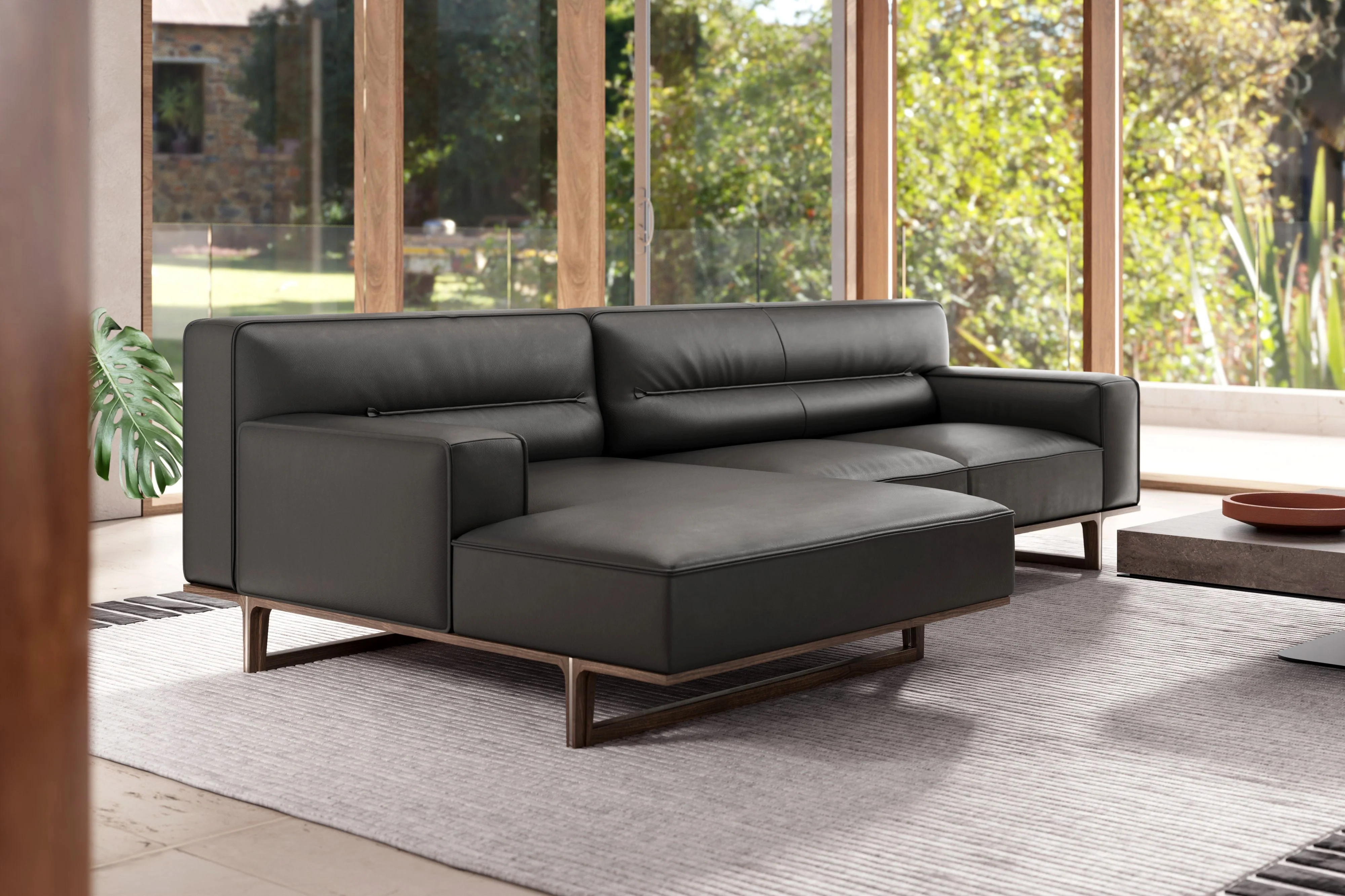 Varna Leather Sectional Lounge - Image 15