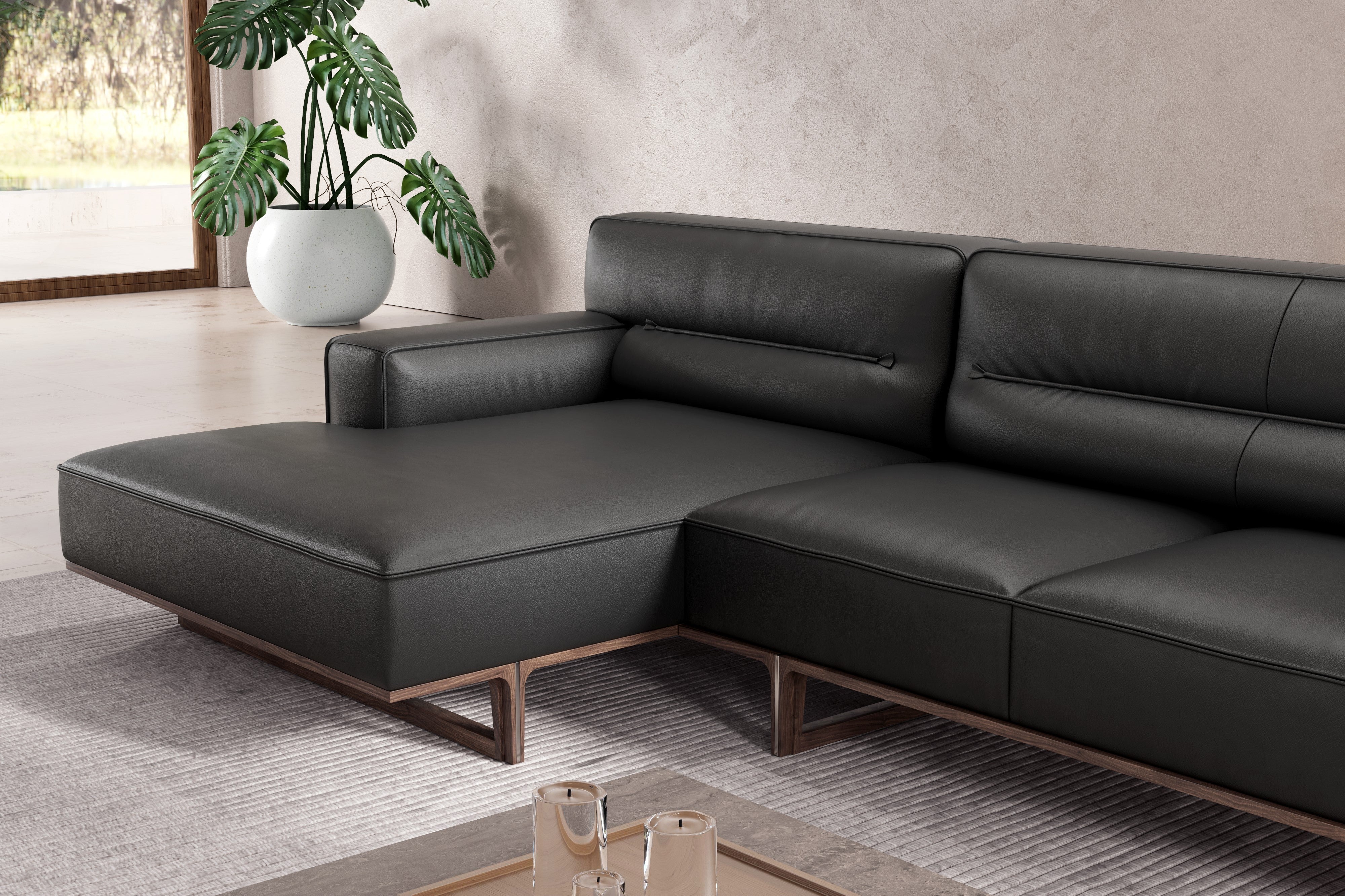 Varna Leather Sectional Lounge - Image 16