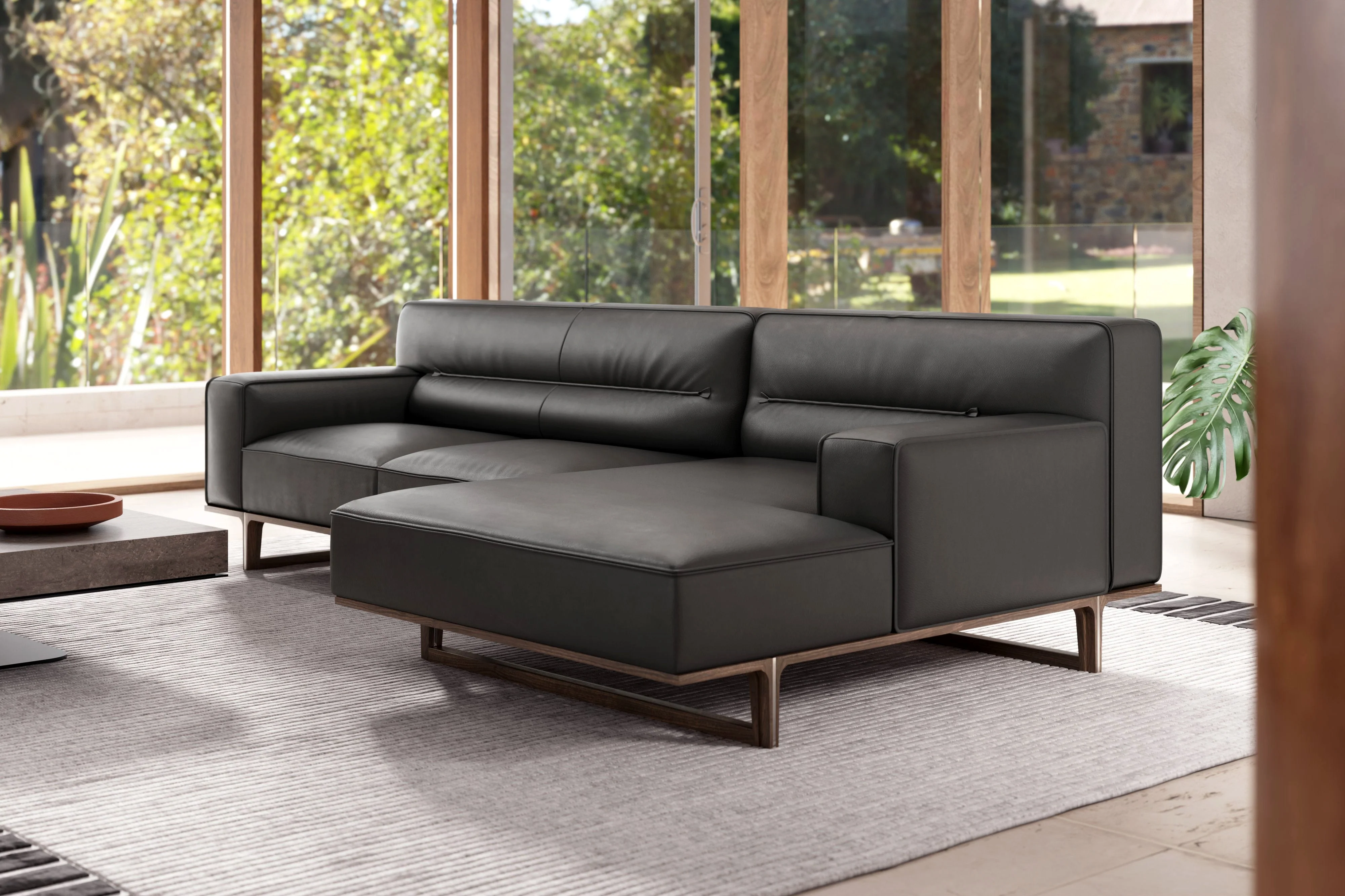 Varna Leather Sectional Lounge - Image 5