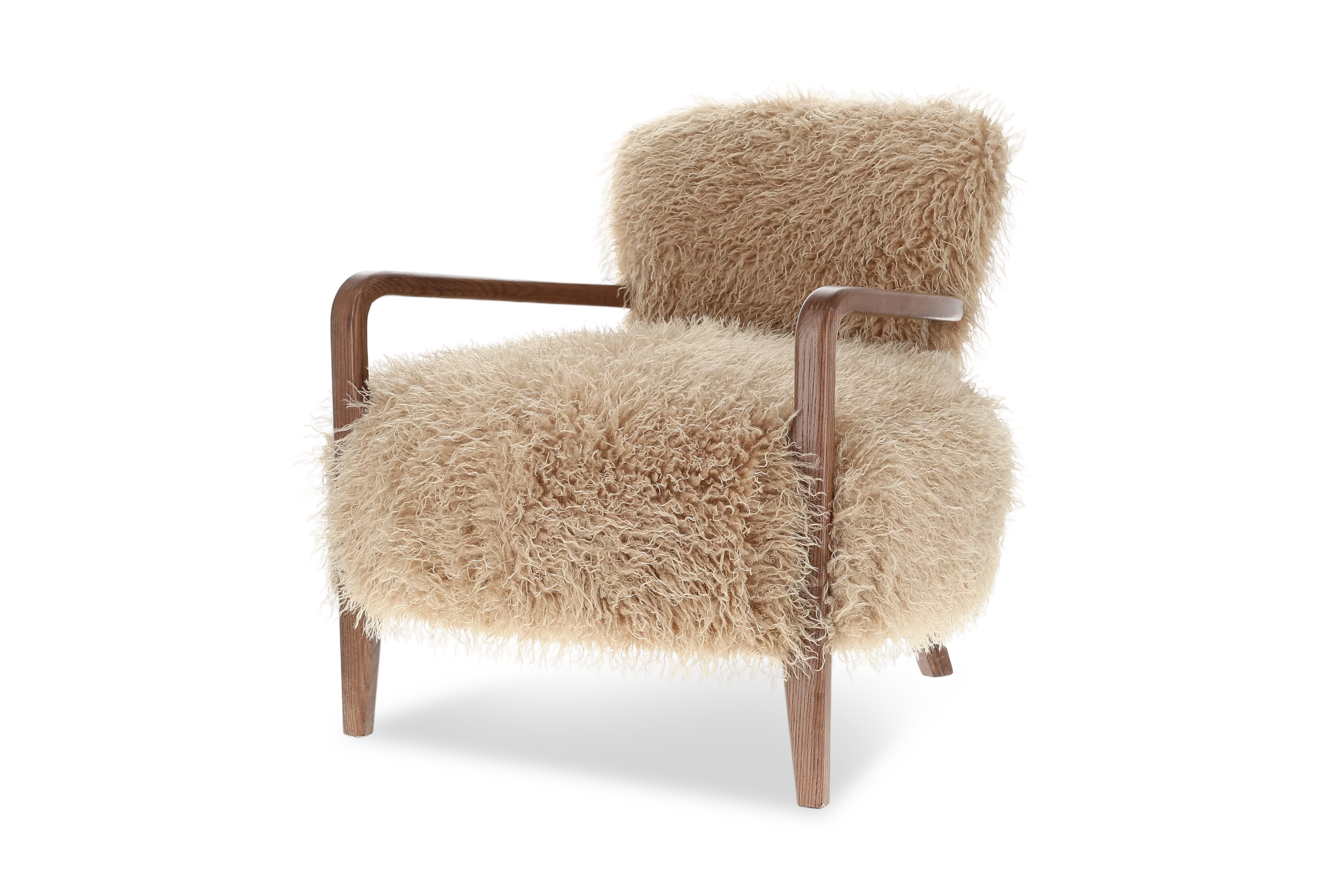 Willow Faux Sheepskin Accent Chair