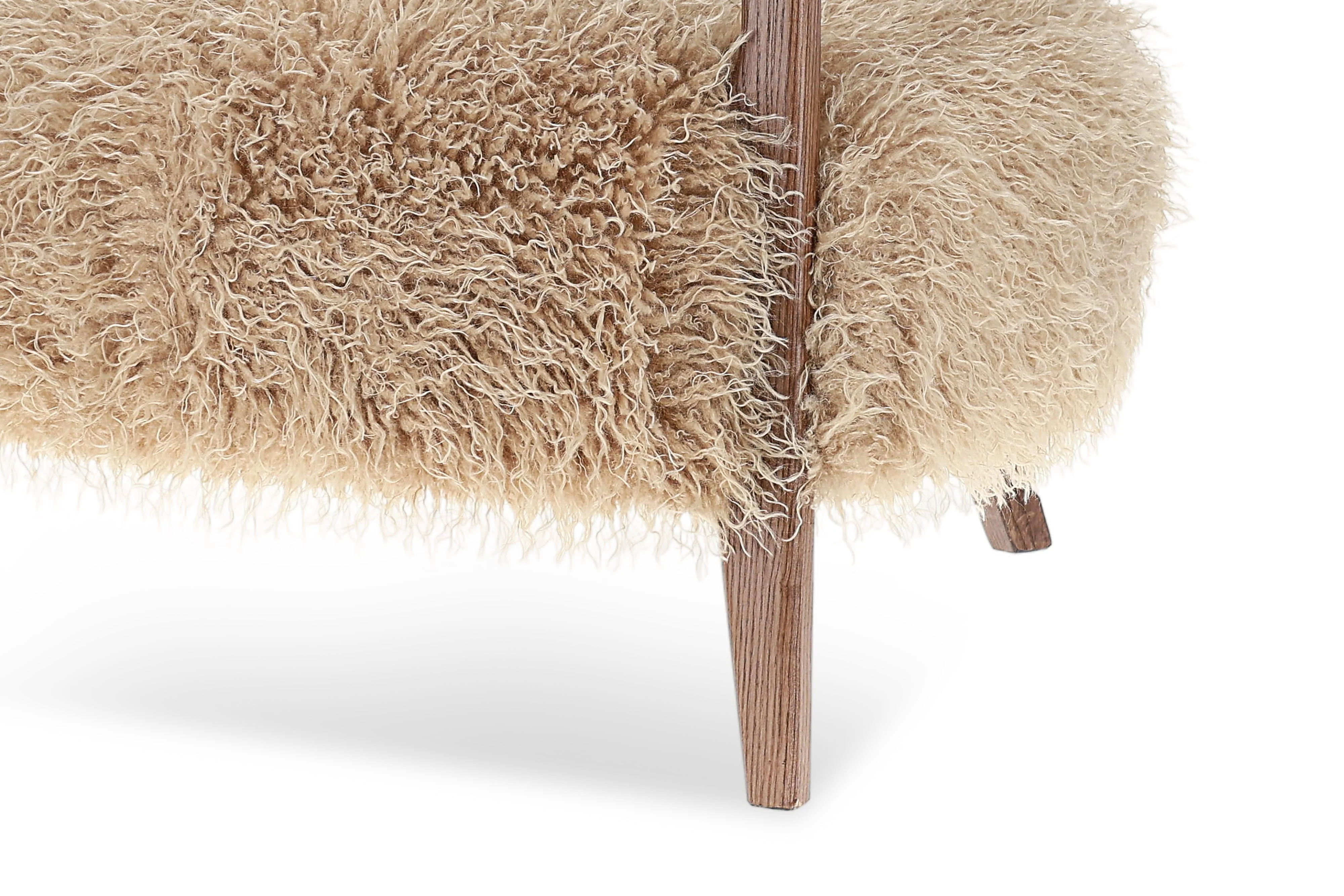 Willow Faux Sheepskin Accent Chair - Image 10