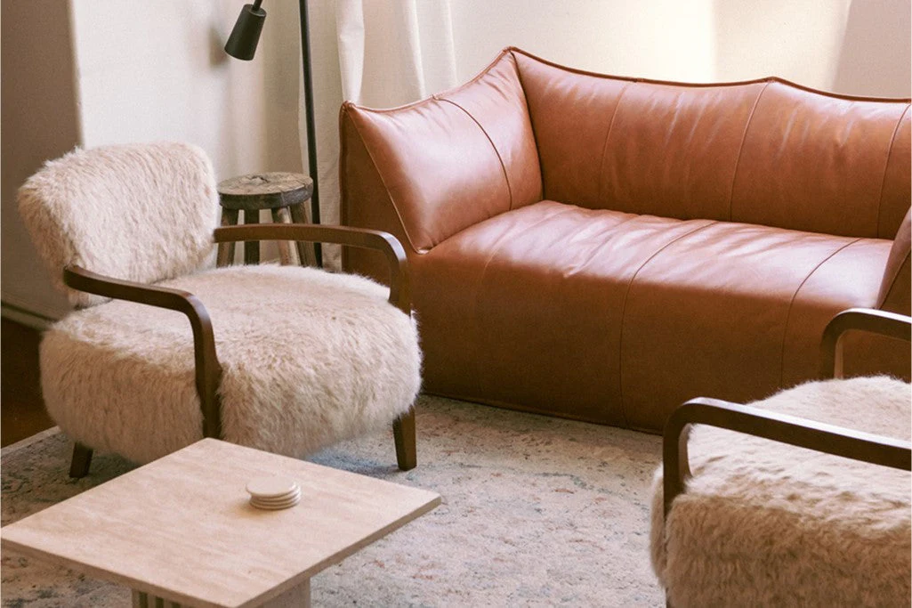 Willow Faux Sheepskin Accent Chair - Image 2