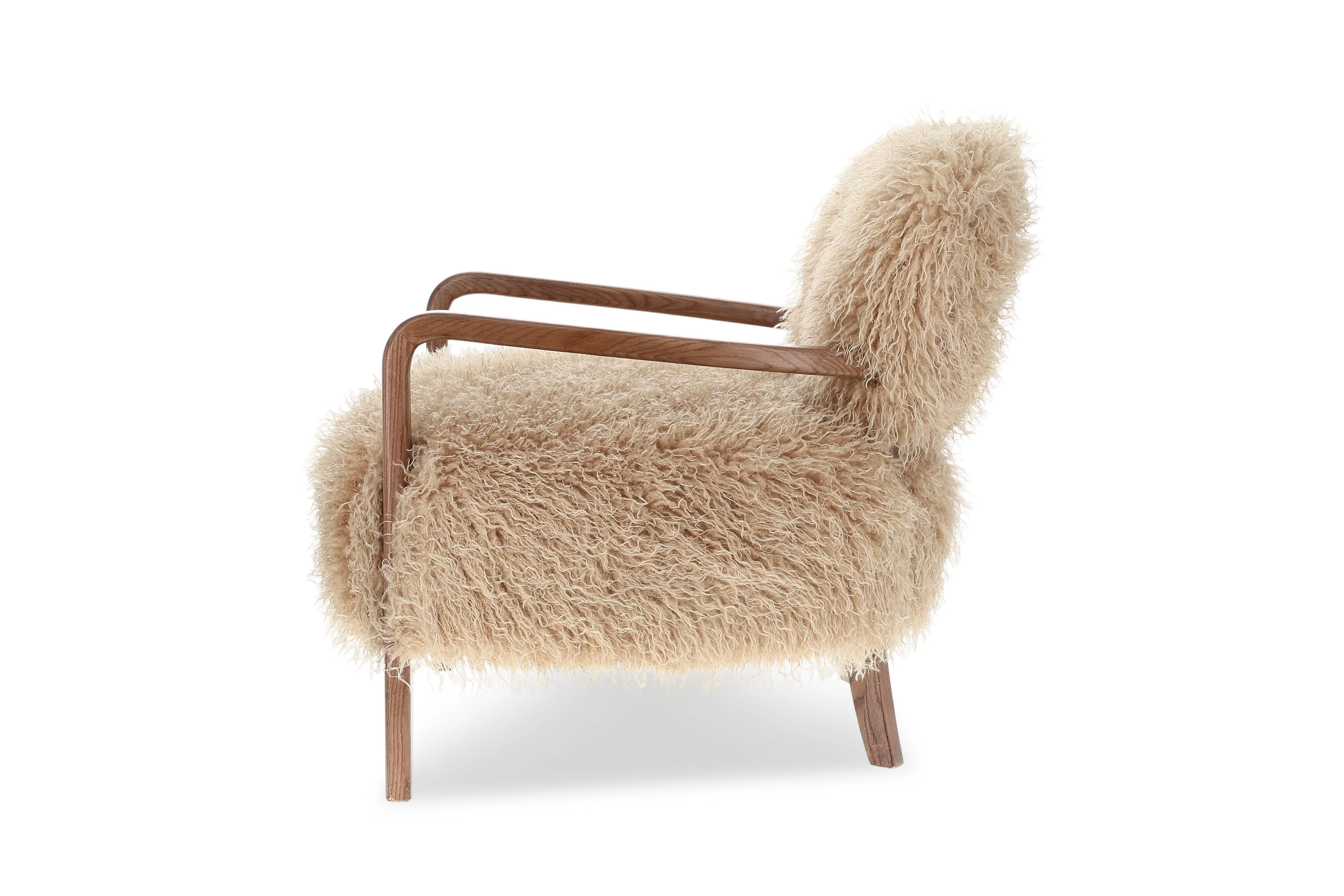 Willow Faux Sheepskin Accent Chair - Image 7