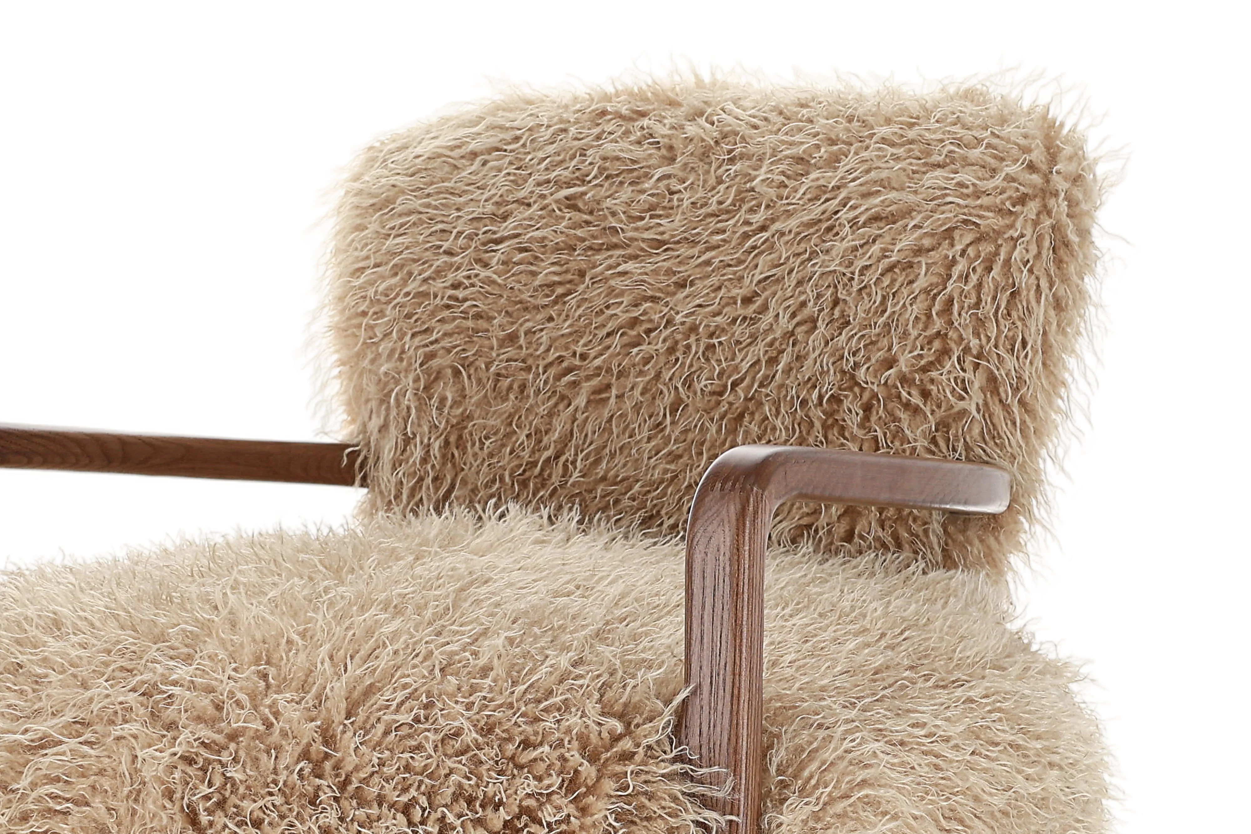 Willow Faux Sheepskin Accent Chair - Image 8