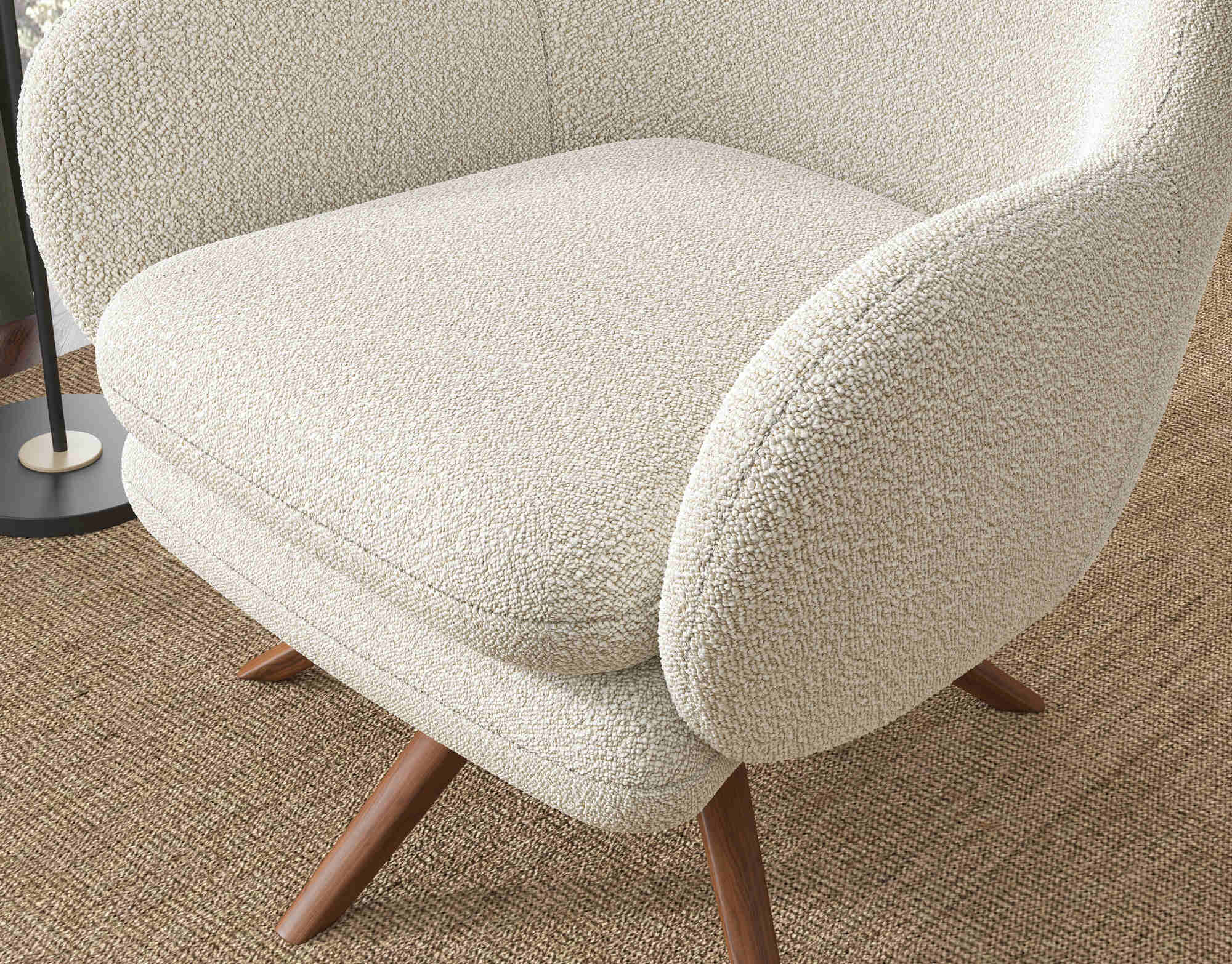 Winston Fabric Swivel Chair - Image 5