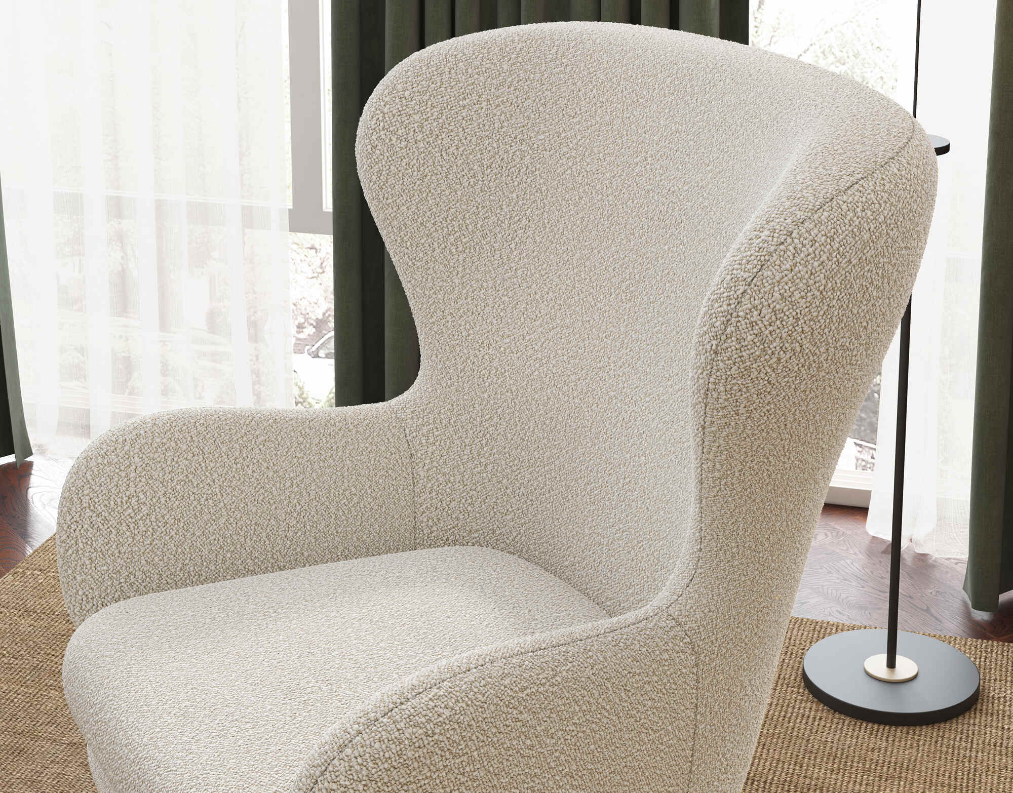 Winston Fabric Swivel Chair - Image 6