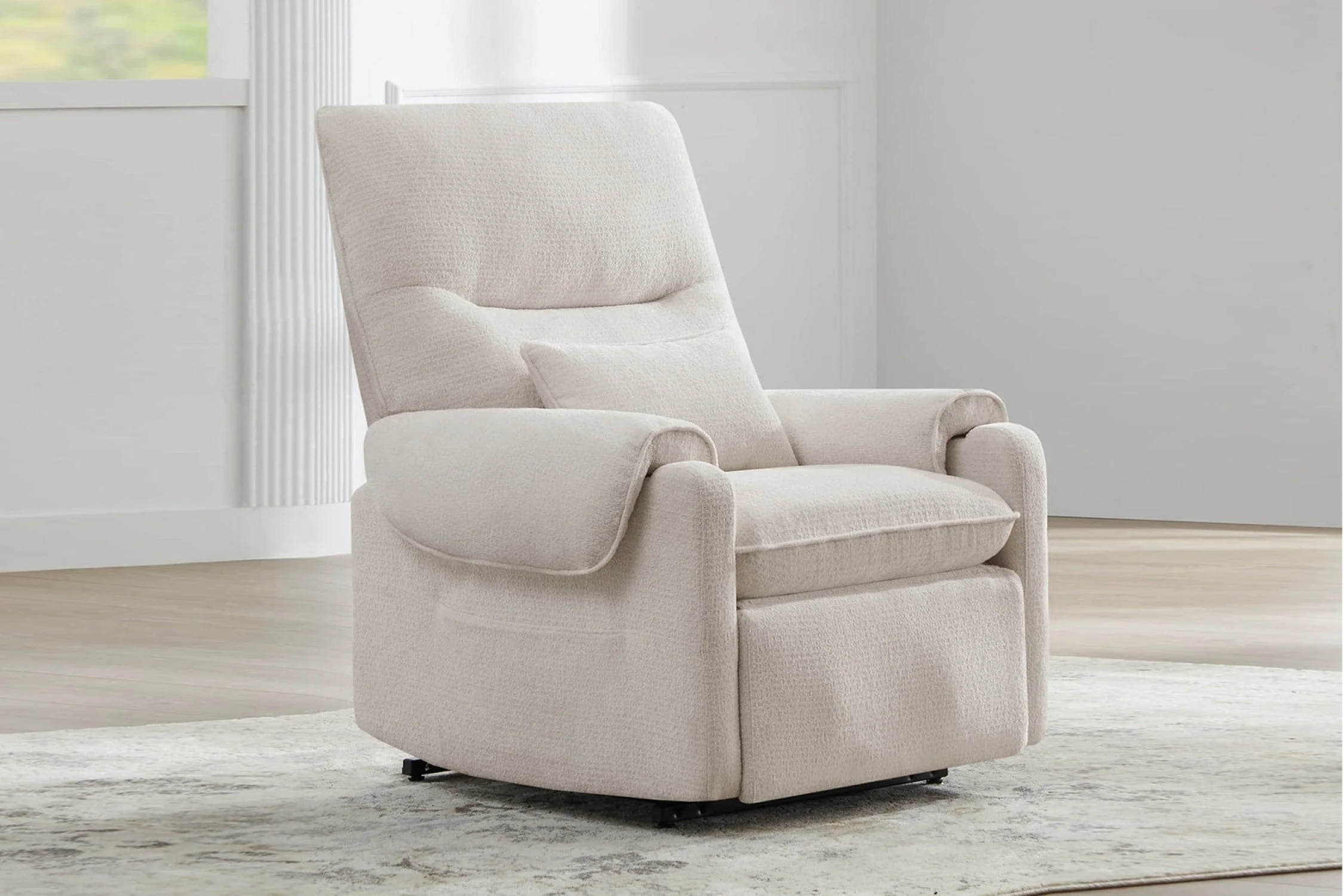 Xander Fabric Power Lift Recliner Chair with Heat & Massage - Image 13